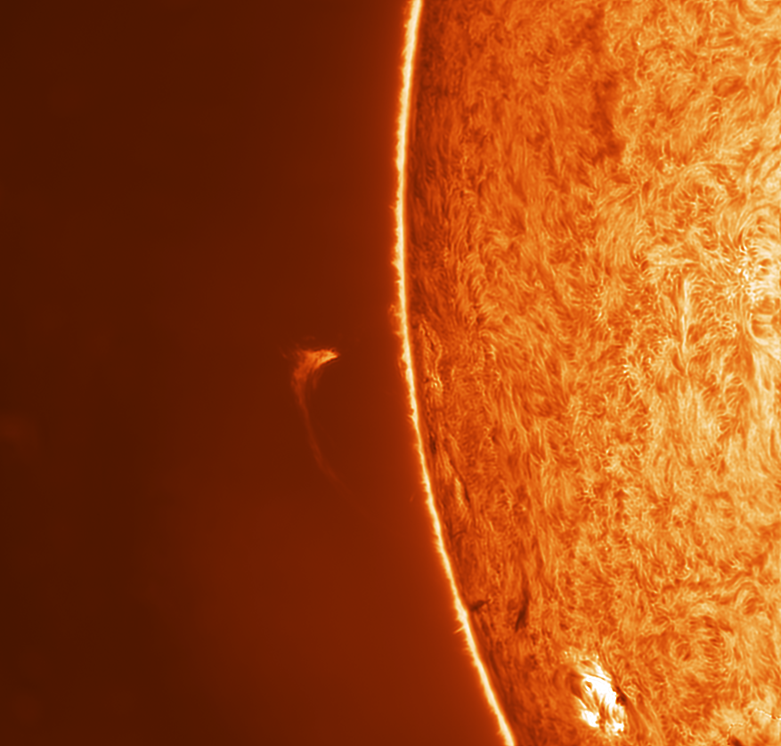 Today's prominences today - My, The sun, The photo, Astronomy, Astrophoto, Space, GIF, Longpost