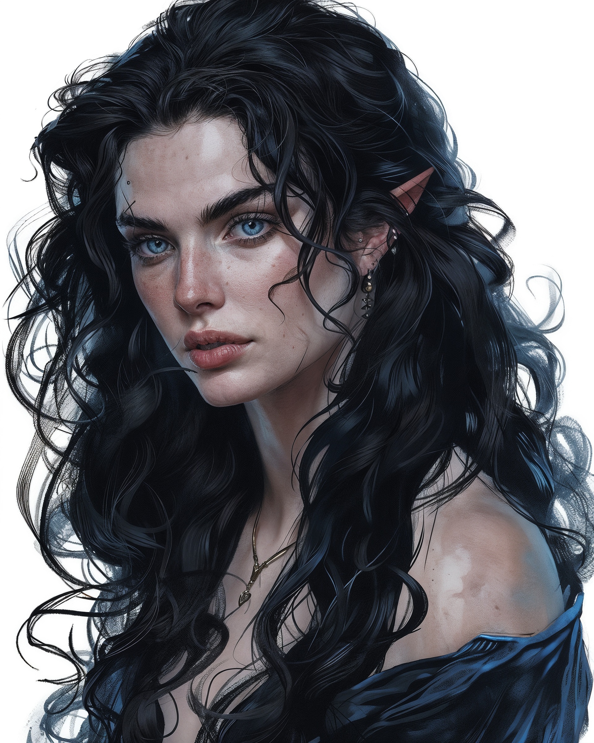 Elf lady - Neural network art, Illustrations, Art, Lady, Elves, Midjourney, Longpost