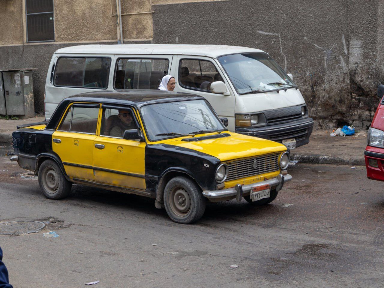 Taxi drivers in the city of Alexandria in Egypt still carry passengers in old Zhiguli cars - all photos were taken in 2024 - Auto, Telegram (link), AvtoVAZ, Egypt, Taxi, Longpost, The photo