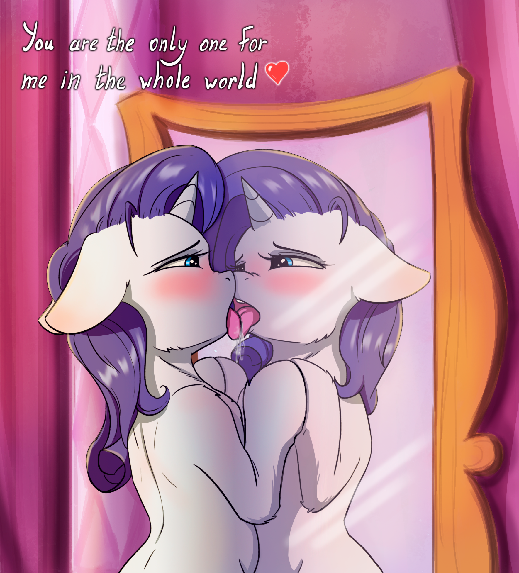 I love ya - My little pony, PonyArt, MLP Edge, Rarity, Alcor