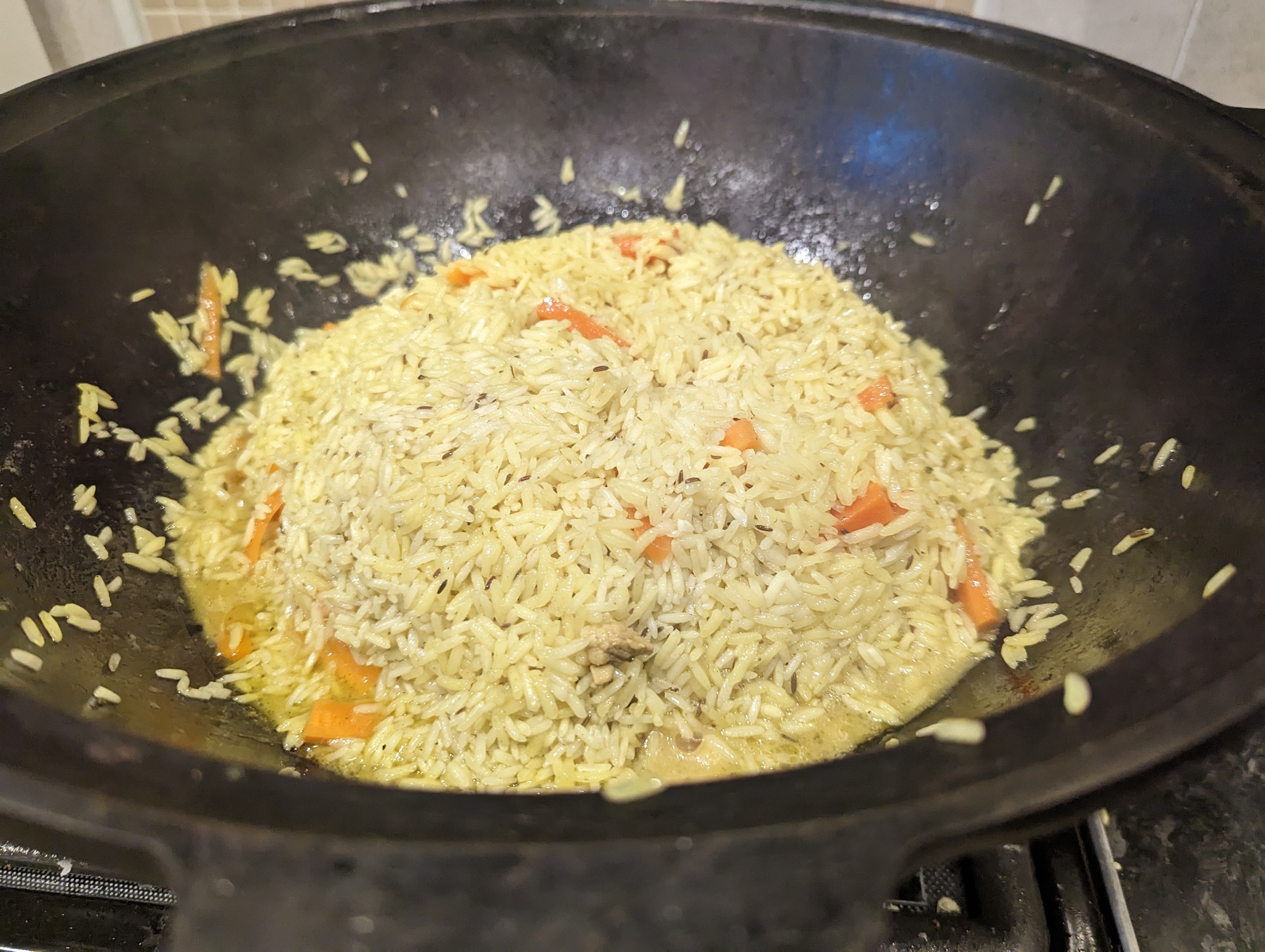 Variations on the theme of pilaf - My, Dinner party, Pilaf, Preparation, Men's cooking, Yummy, Longpost, Food