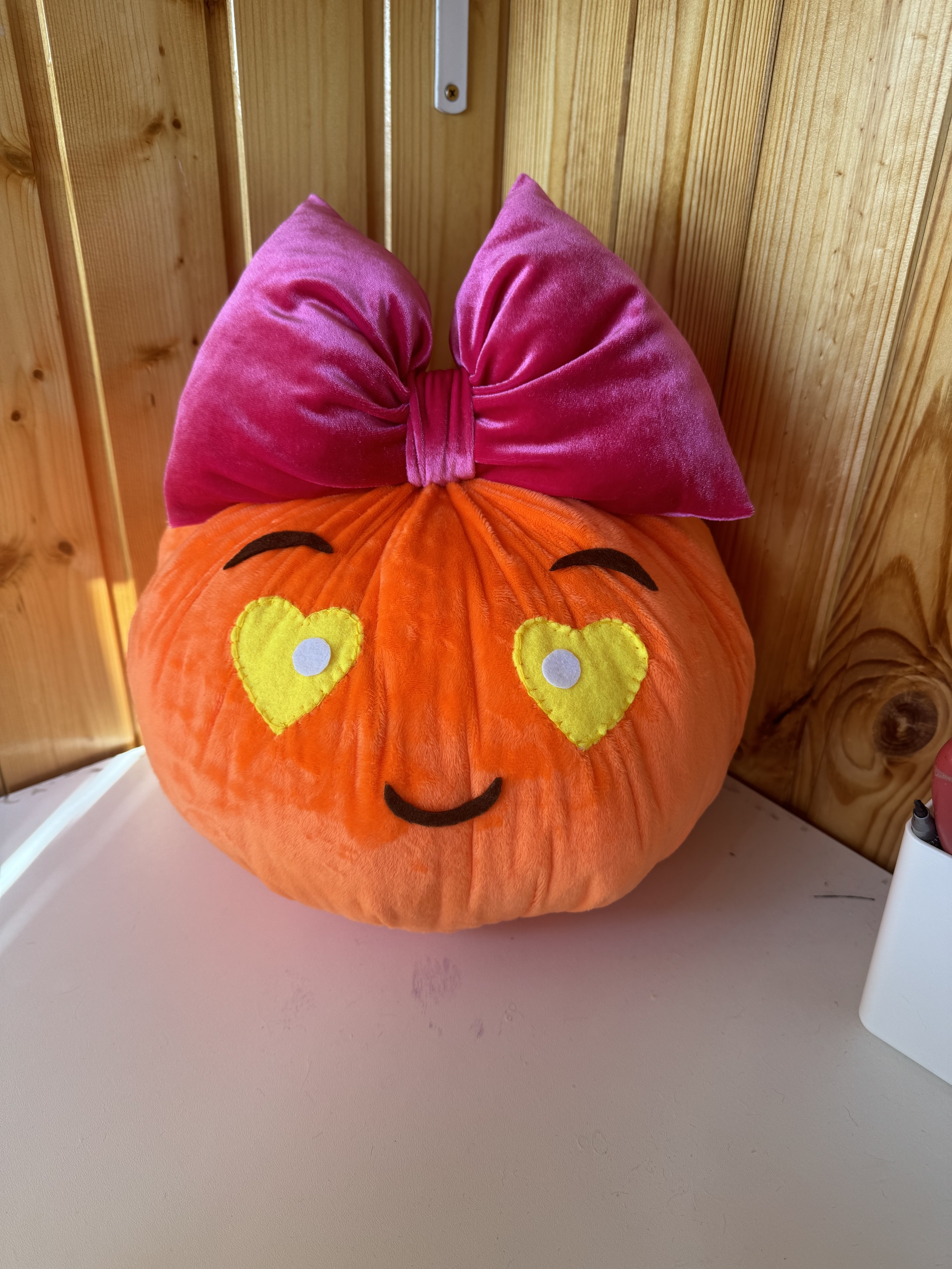 Pumpkin girl - My, Pumpkin, Soft toy, With your own hands, Handmade, Longpost, Needlework without process