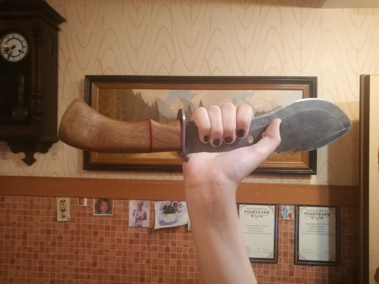 Survival Cleaver - My, Knife, Woodworking, With your own hands, Survival, Longpost, Needlework with process