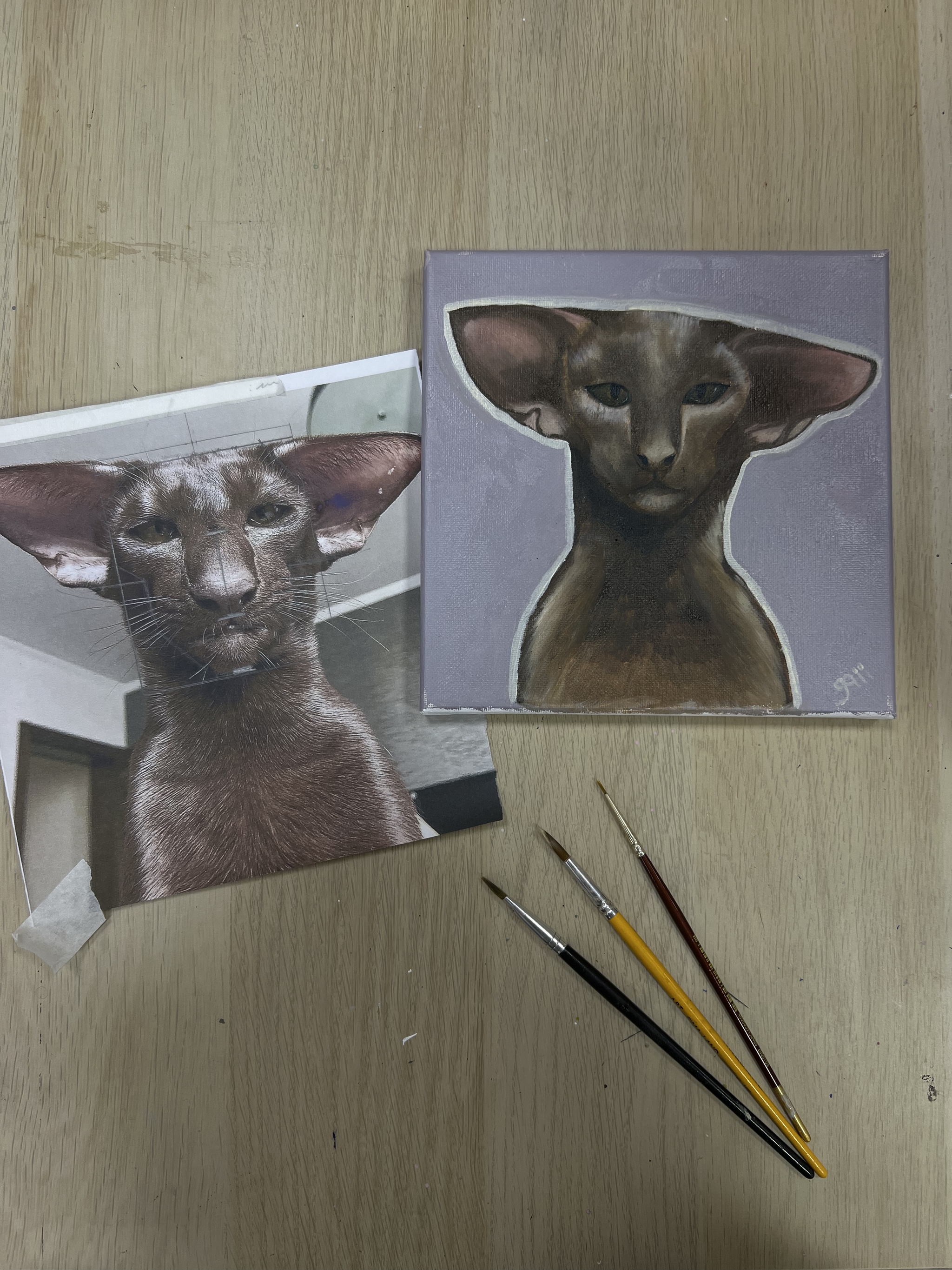 Animal portraits 500 each - My, Artist, The strength of the Peekaboo, Mood, Oil painting, Modern Art, Animals, Longpost