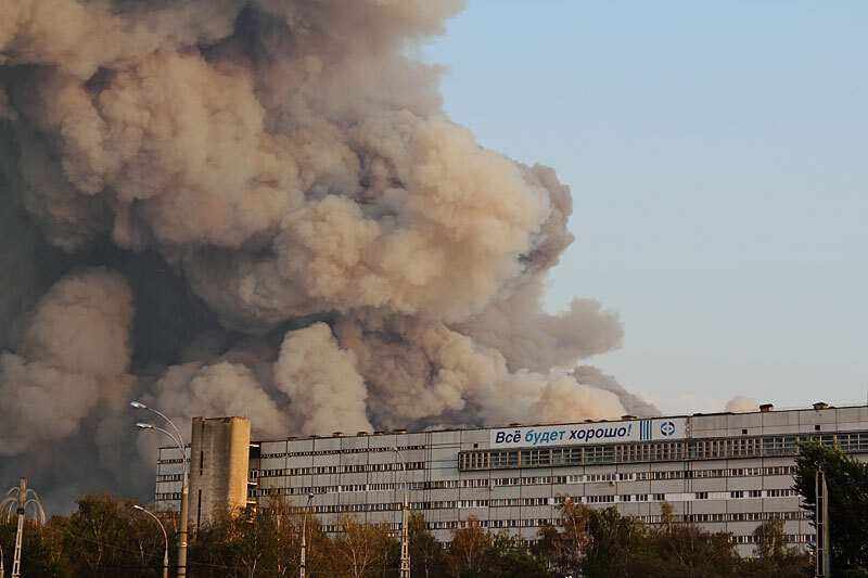 Forest fire in Tolyatti in 2010 - My, Fire, The rescue, Smoke, Evacuation, self-rescuer, Danger, Video, Youtube, Longpost, Forest fires