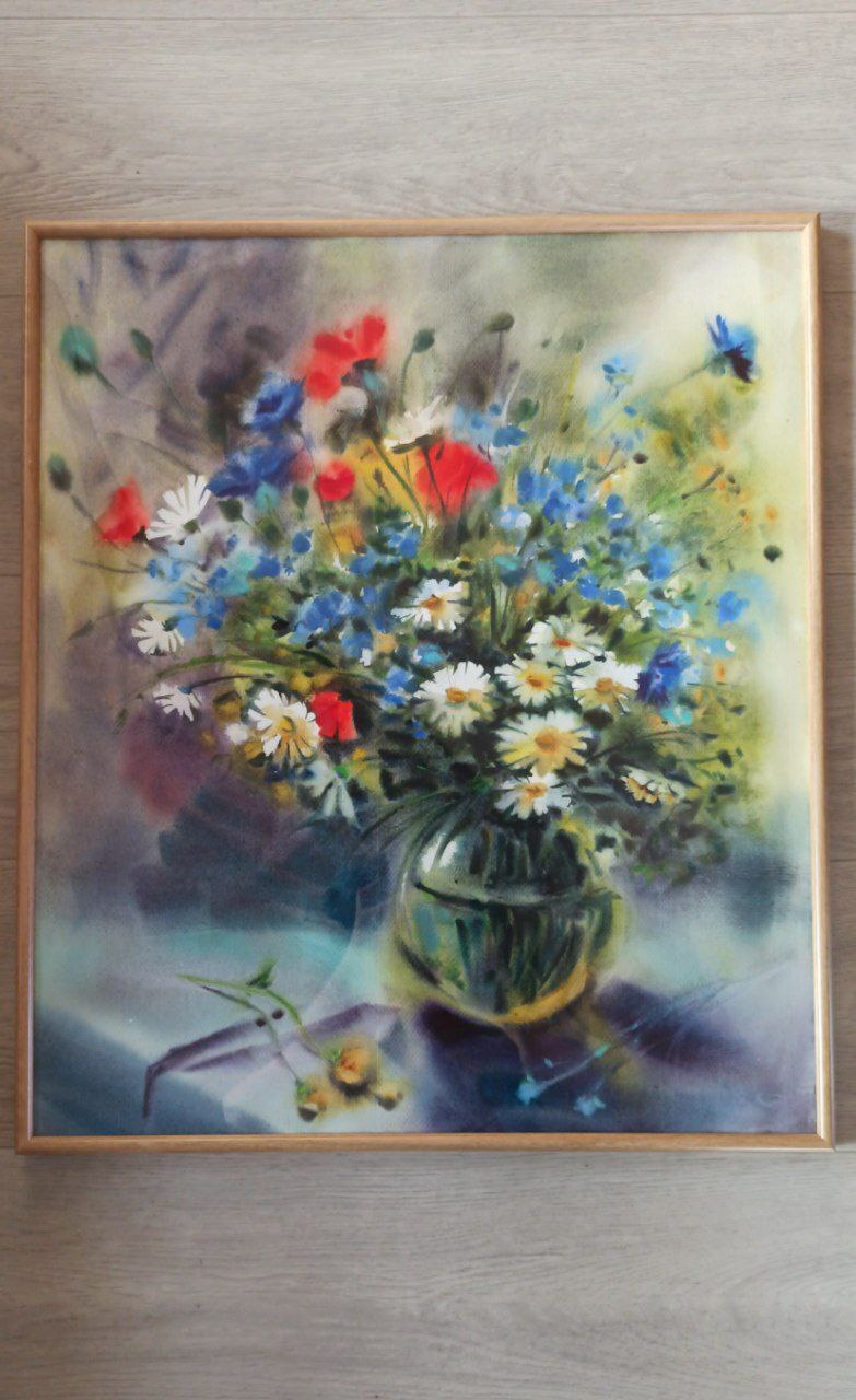 Summer! - My, Watercolor, Summer, Etude, Flowers, Painting, Longpost