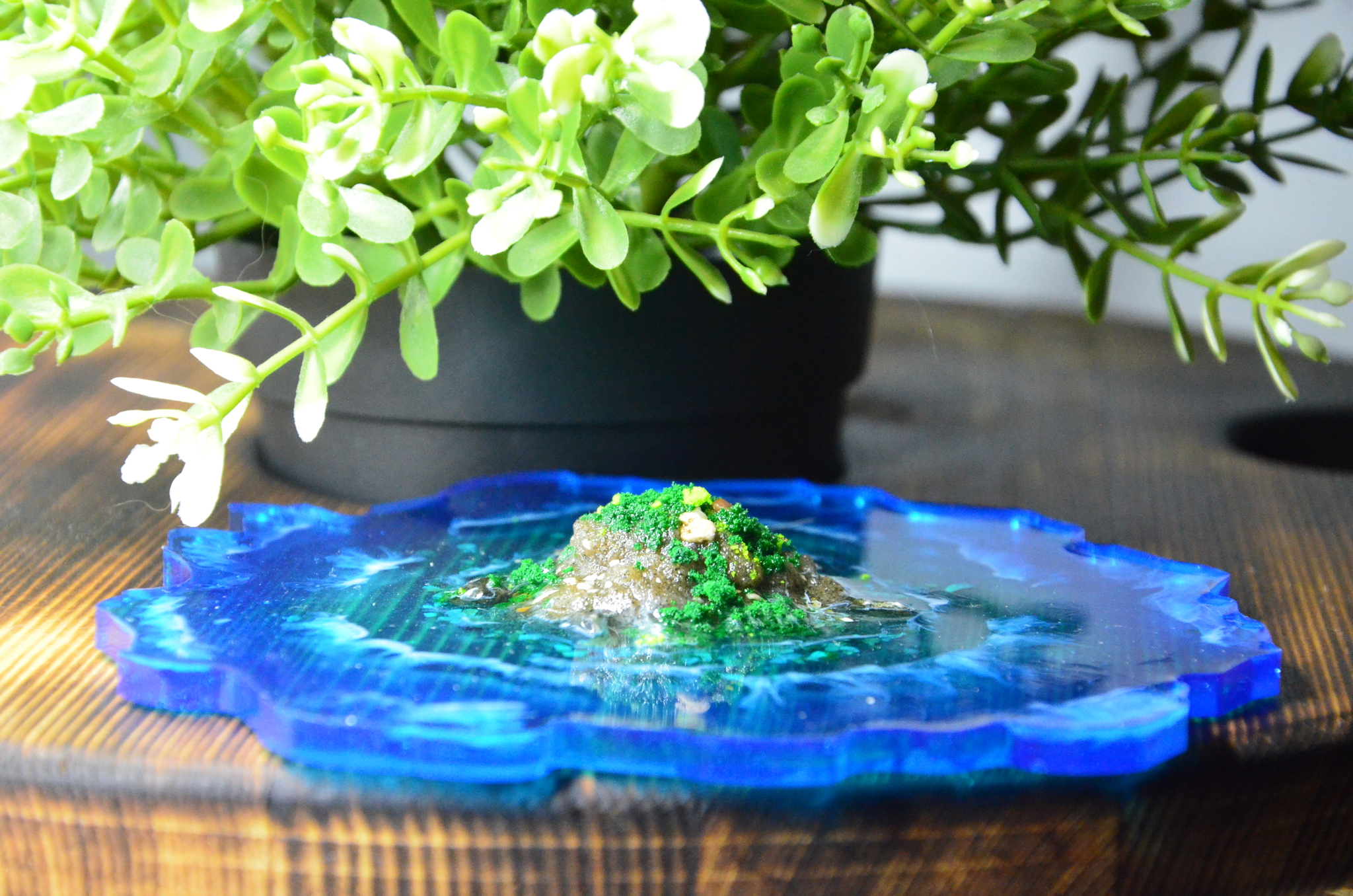 Mini beach diorama | Stand | DIY - My, Decor, Design, Idea, Master Class, With your own hands, Epoxy resin, Miniature, Mystic, Magic, Art, Creation, Handmade