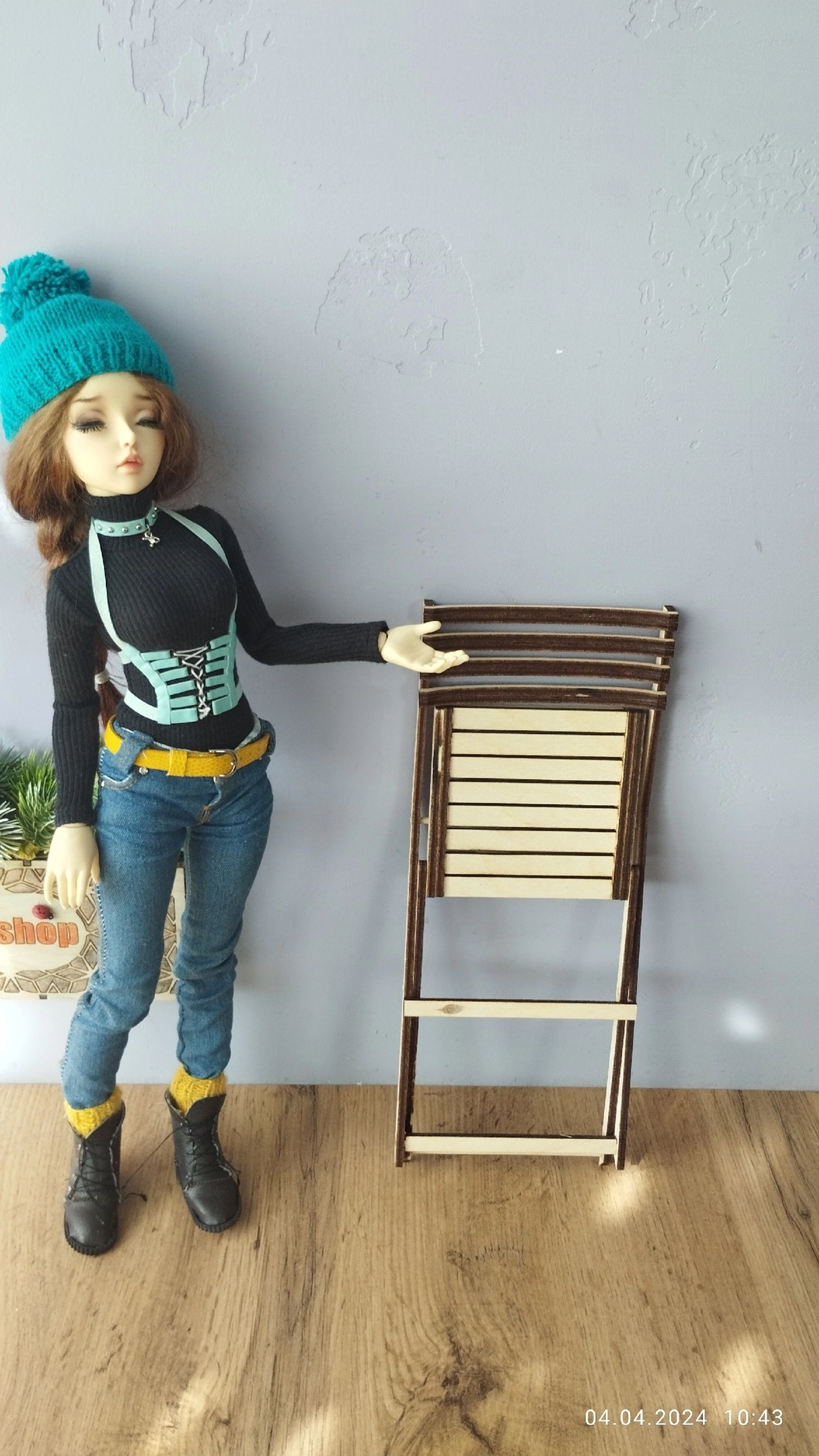 Miniature, folding furniture - My, Friday tag is mine, Miniature, Doll, Dollhouse, Needlework, Laser cutting, Longpost, Needlework without process