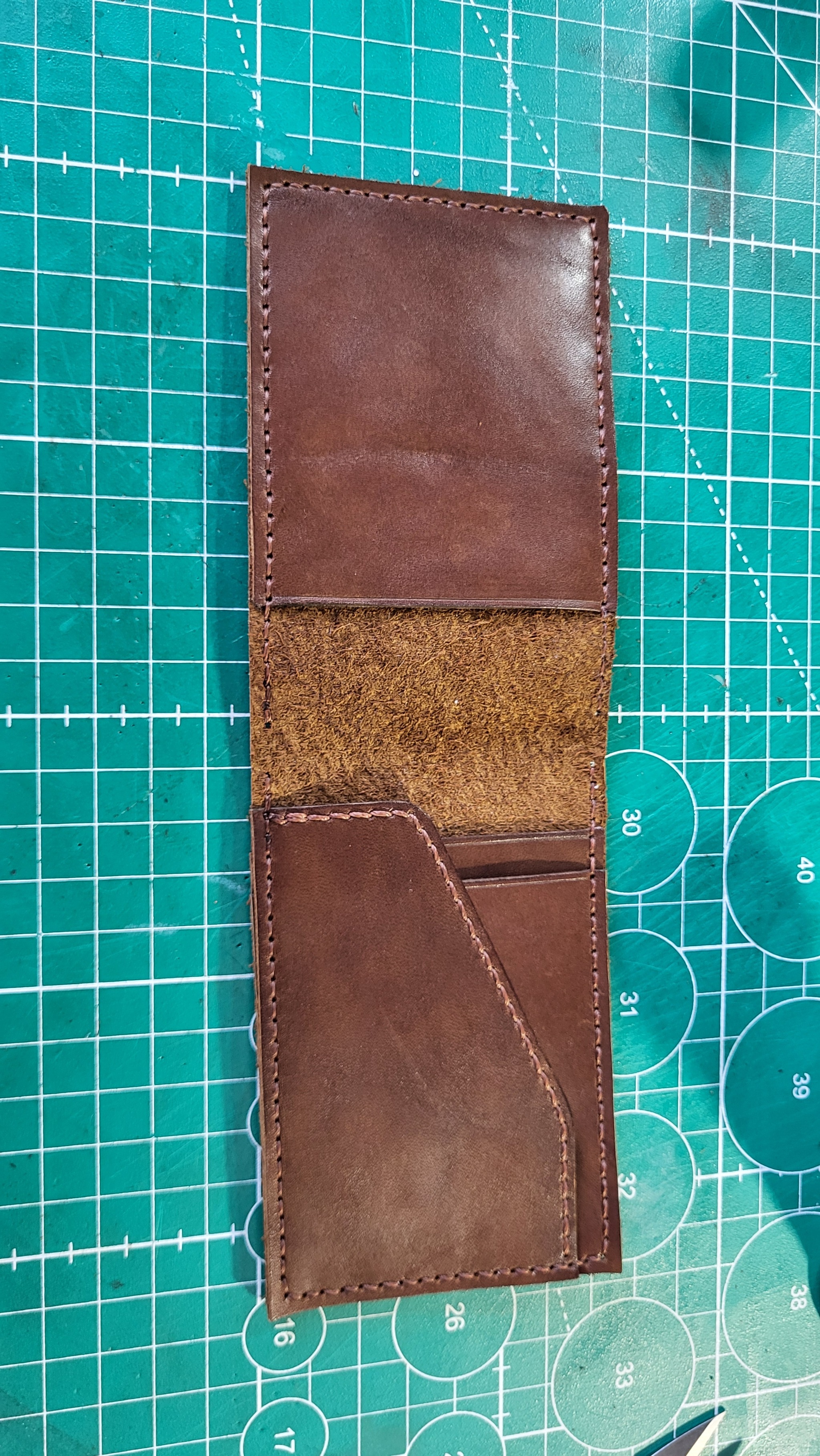 Wallet cardholder making a copy - My, Natural leather, Leather, Accessories, Wallet, Handmade, Longpost, Needlework without process