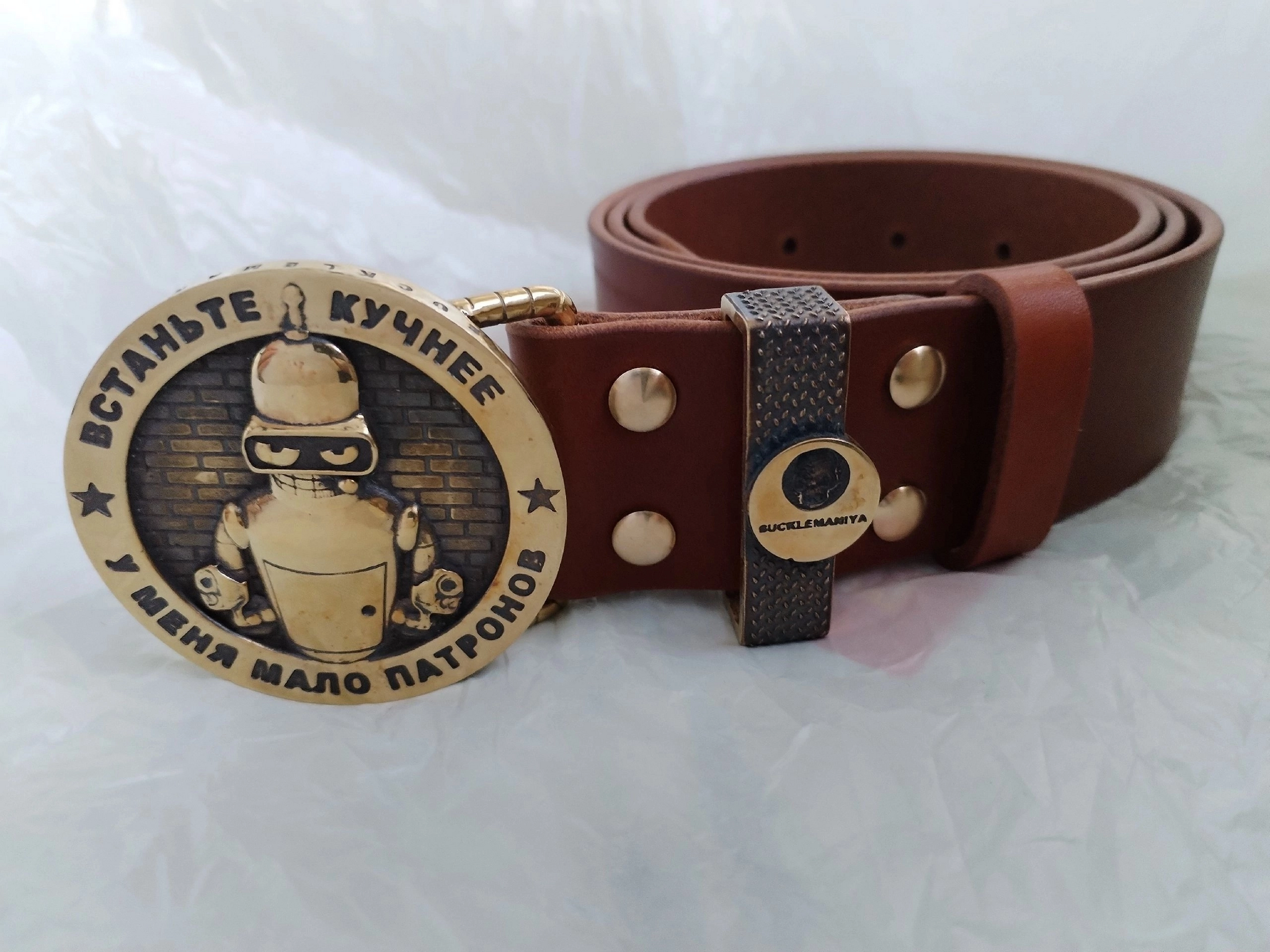 Belts & buckles - My, Belt, Buckle, Brass knuckles, Brother 2, Bender (Futurama), Humor, Needlework without process, No rating, Longpost, Mat, Cookies