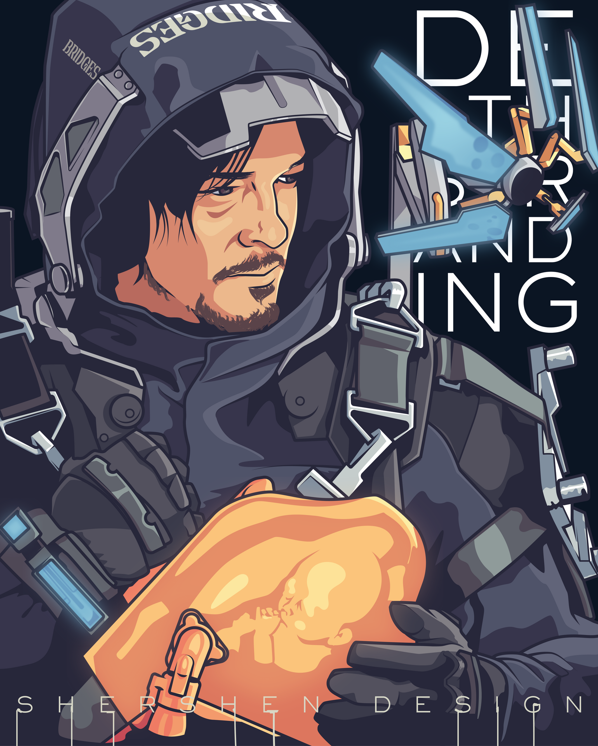 Death Stranding - My, Game art, Death stranding, Art