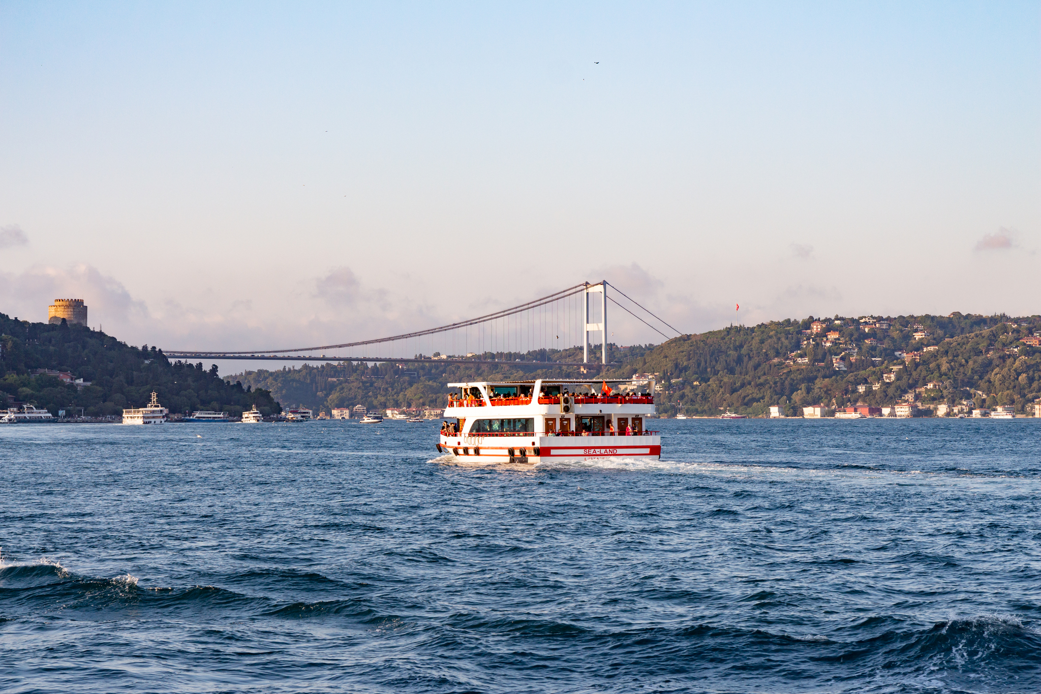 Walk along the Bosphorus. Part 1 - My, Turkey, Bosphorus, Bosphorus Bridge, Travels, Ship, Walk, Longpost