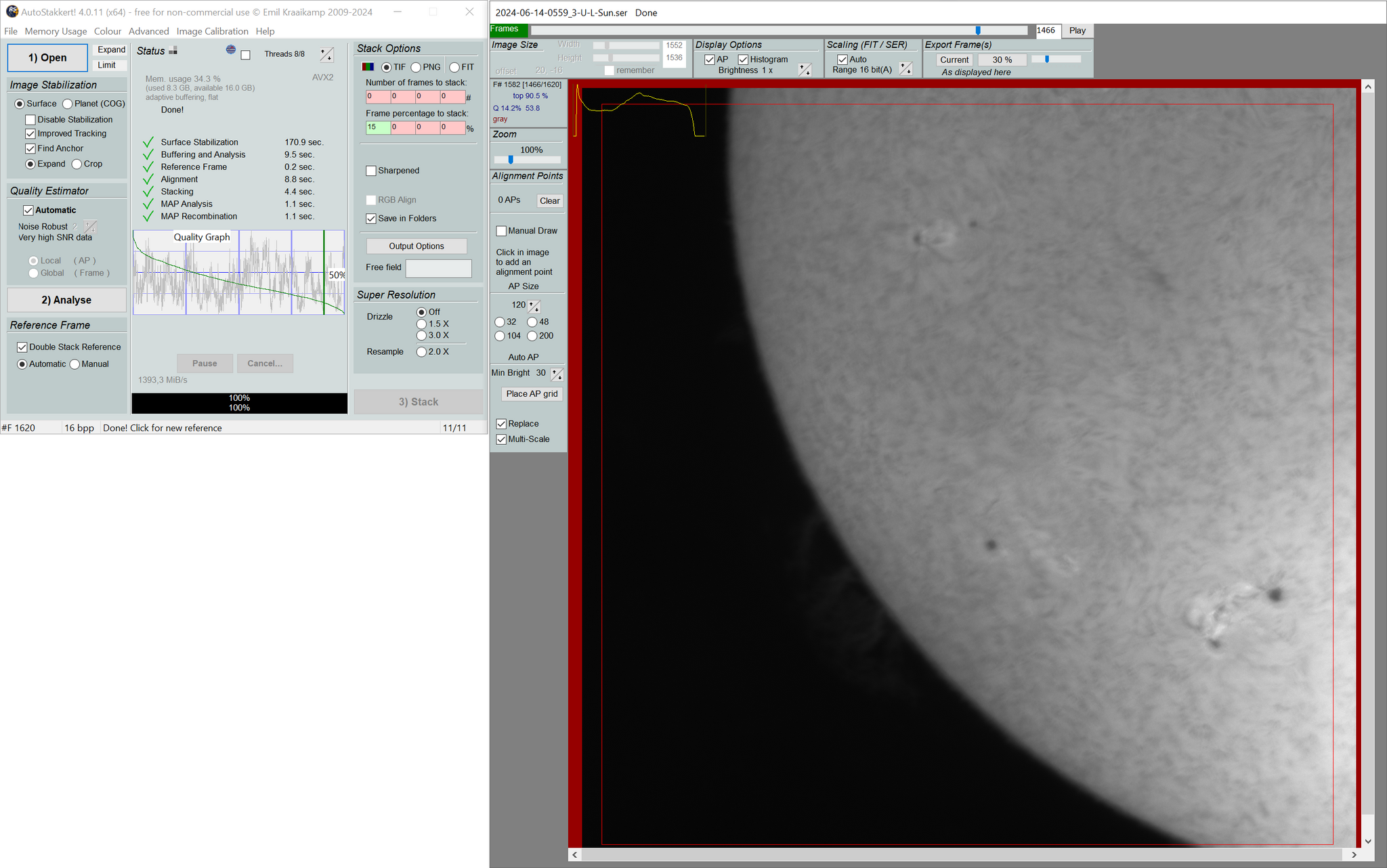 The sun today, and how to color it - My, Space, Astronomy, Astrophoto, The sun, The photo, GIF, Longpost