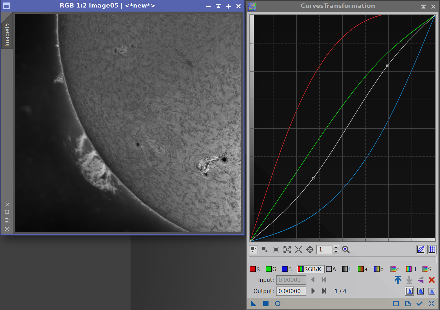 The sun today, and how to color it - My, Space, Astronomy, Astrophoto, The sun, The photo, GIF, Longpost