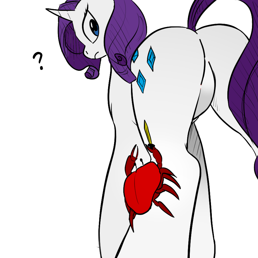 Rarity vs Crab - My little pony, Rarity