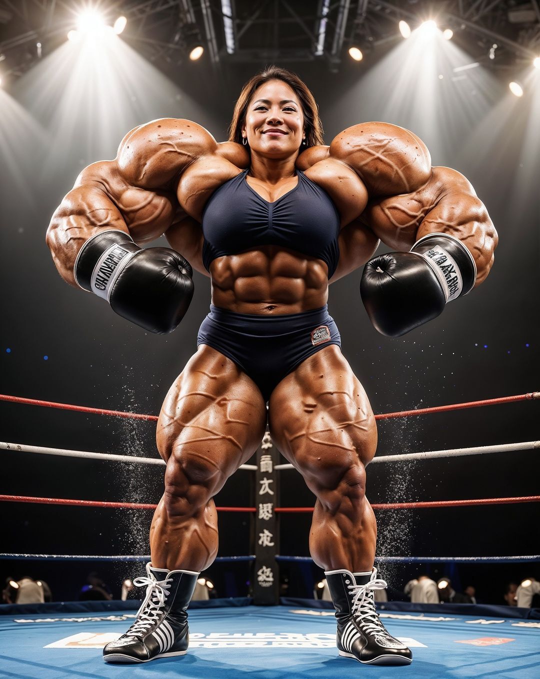 Strong girls according to neural networks - Art, Neural network art, Strong girl, Muscle, Body-building, Sport, Instagram (link), Longpost