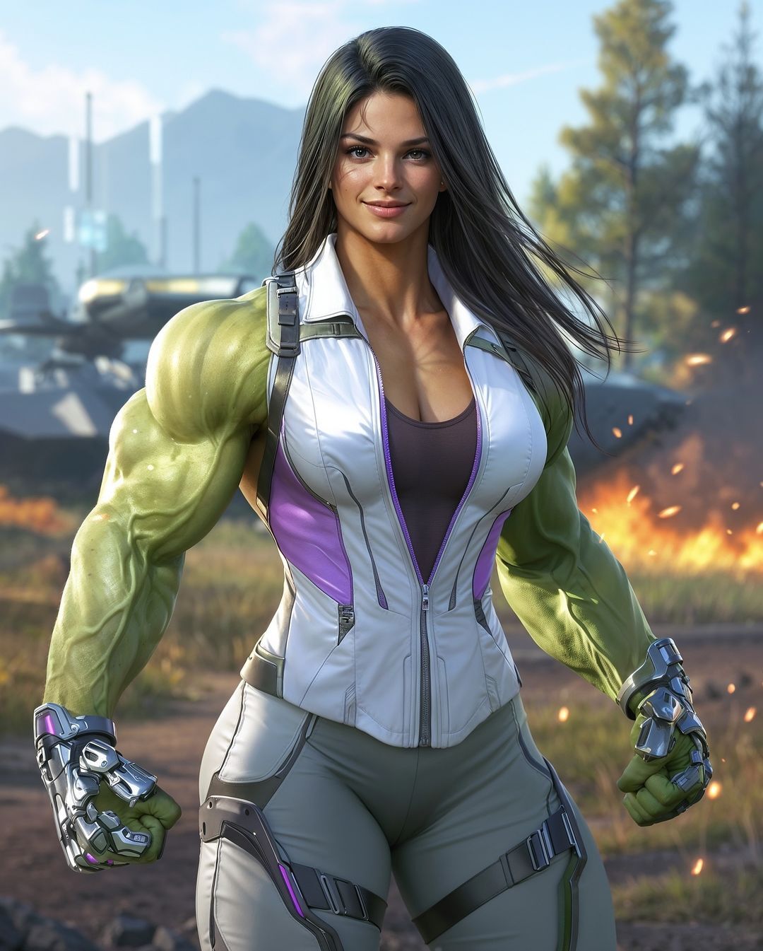 Strong girls according to neural networks - Art, Neural network art, Strong girl, Muscle, Body-building, Sport, Instagram (link), Longpost