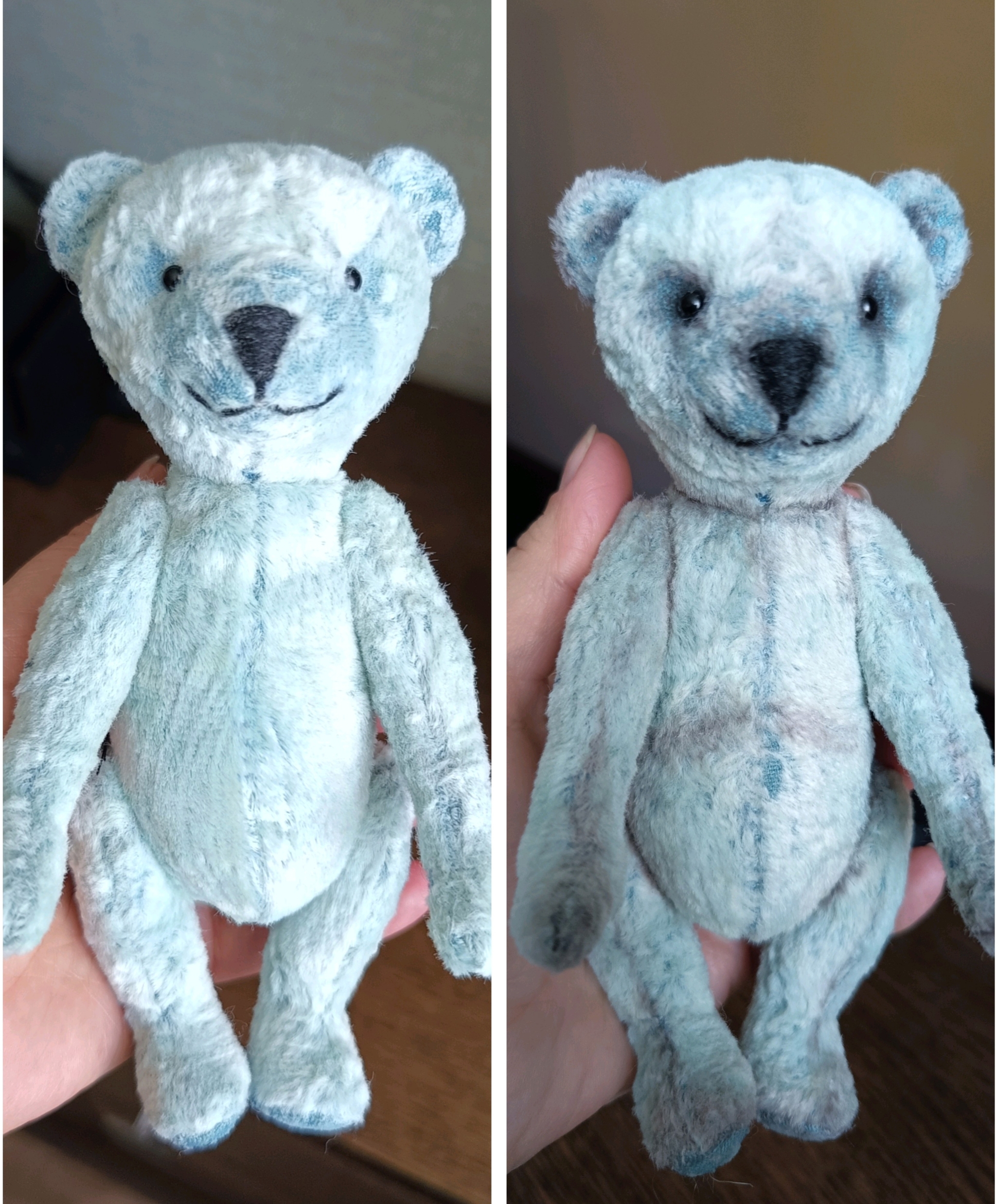 The first teddy bear - My, Friday tag is mine, Teddy bear, Needlework with process, Teddy bear, Longpost