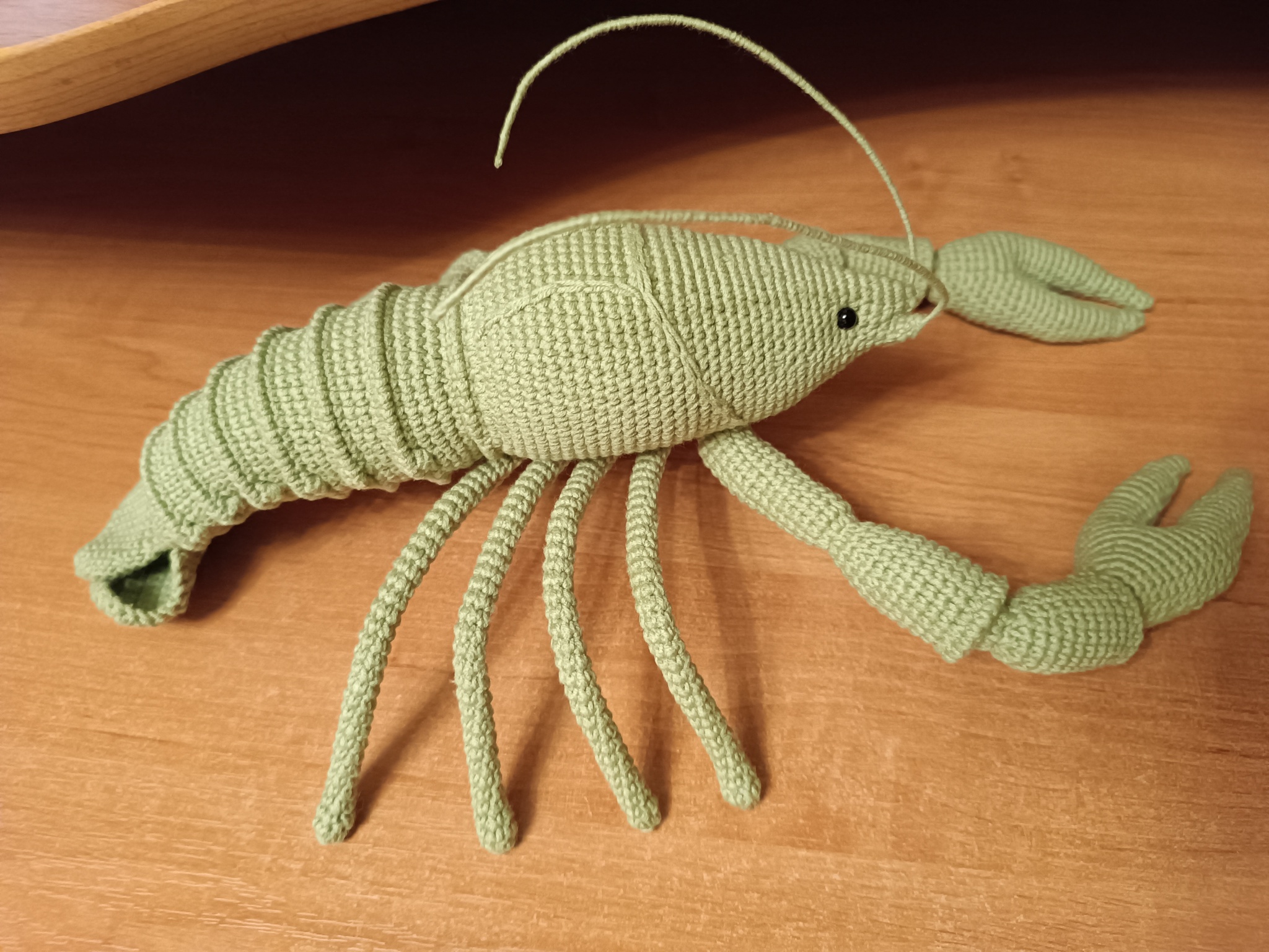 Crayfish)) - My, Needlework without process, Knitting, Crochet, Amigurumi, With your own hands, Crayfish, Knitted toys, Longpost