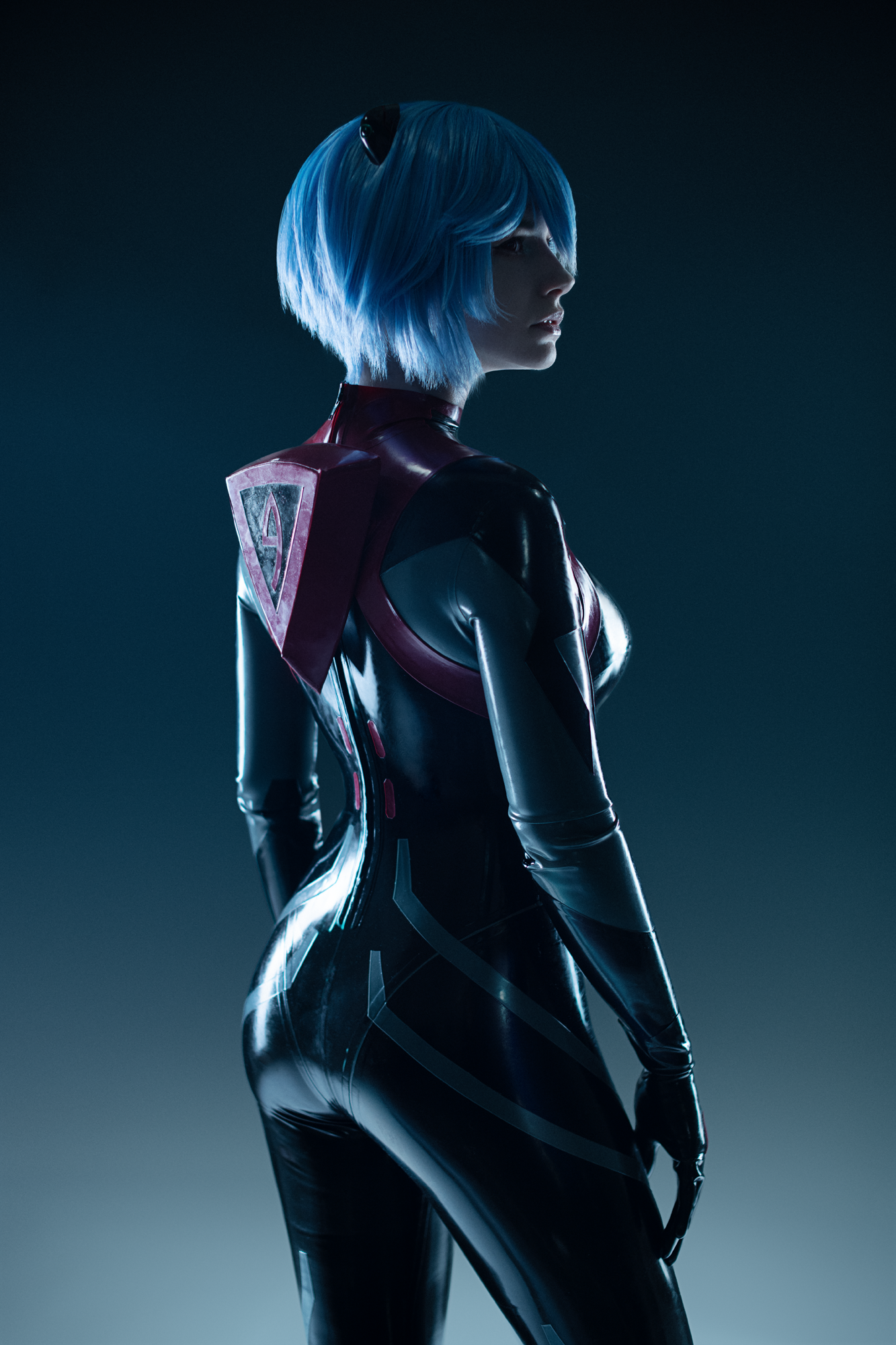 My cosplay of Ayanami Rei from Evangelion - My, Cosplay, Cosplayers, The photo, PHOTOSESSION, Costume, Evangelion, Rei ayanami, Bodysuit, Longpost, Friday tag is mine