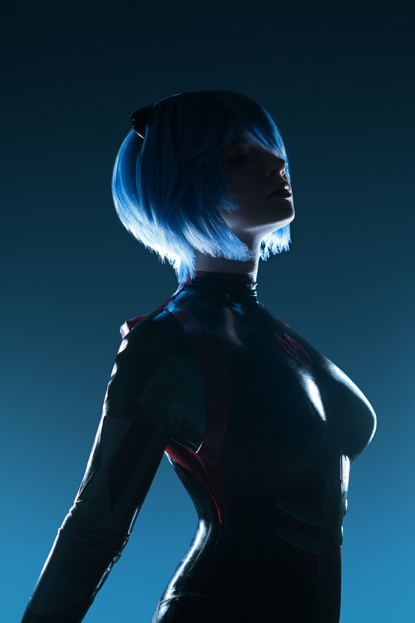 My cosplay of Ayanami Rei from Evangelion - My, Cosplay, Cosplayers, The photo, PHOTOSESSION, Costume, Evangelion, Rei ayanami, Bodysuit, Longpost, Friday tag is mine