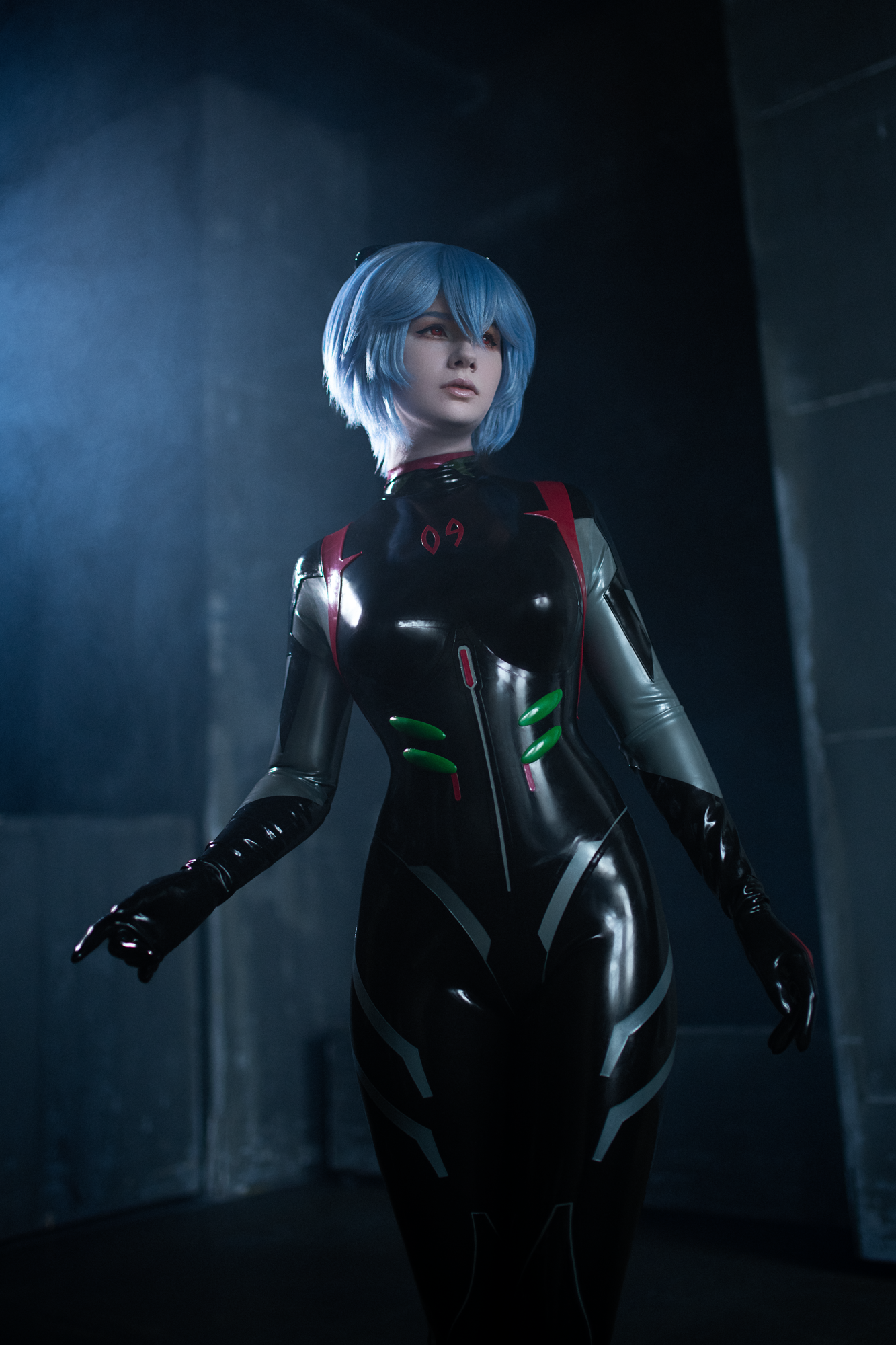 My cosplay of Ayanami Rei from Evangelion - My, Cosplay, Cosplayers, The photo, PHOTOSESSION, Costume, Evangelion, Rei ayanami, Bodysuit, Longpost, Friday tag is mine