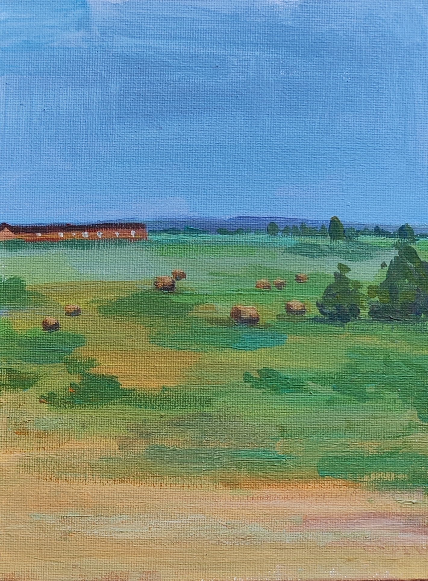 In the fields - My, Plein air, Republic of Belarus, Acrylic, Longpost