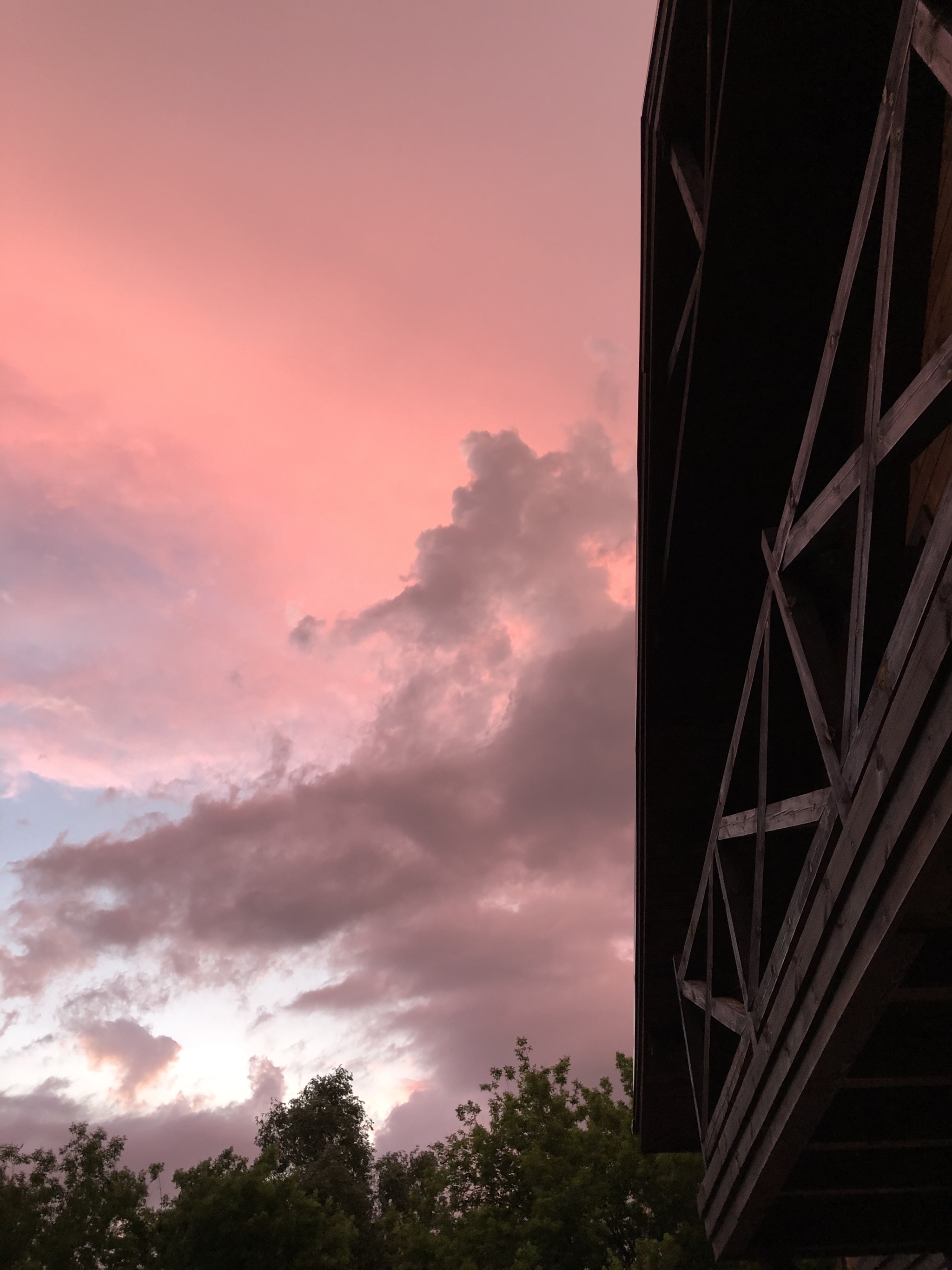 marshmallow sky - My, Sky, Sunset, Sunrises and sunsets, Evening, House, Marshmallow, After the rain