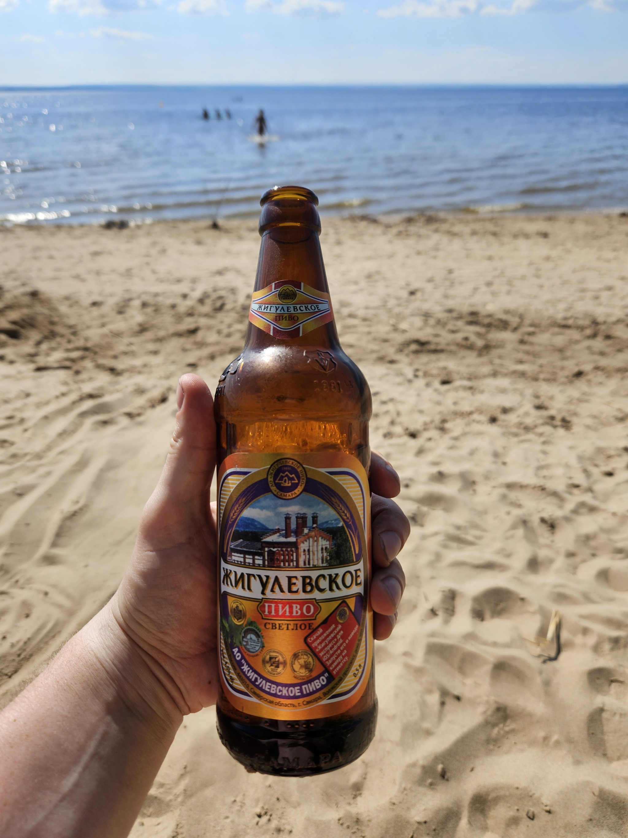 In the Samara region +35 - My, Volga river, Zhigulevskoe beer, Zhigulev Sea, Heat, Beer, Longpost, The photo