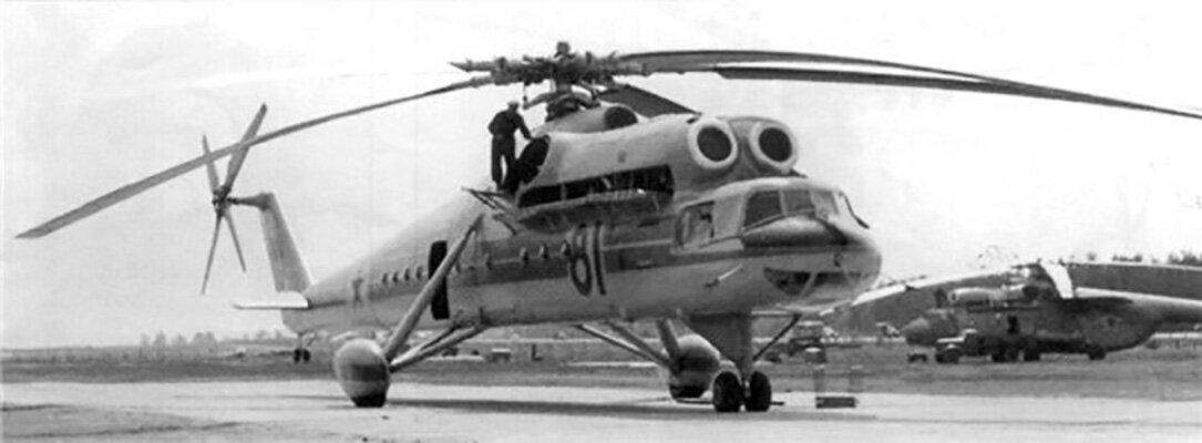 long-legged flying crane - Aviation history, Aviation, Helicopter, Flight, Military equipment, Helicopter pilots, civil Aviation, Pilot, Yandex Zen (link), The first flight, Made in USSR, the USSR, 60th, Technics, Miles, Mi-10, Flying Crane, Longpost