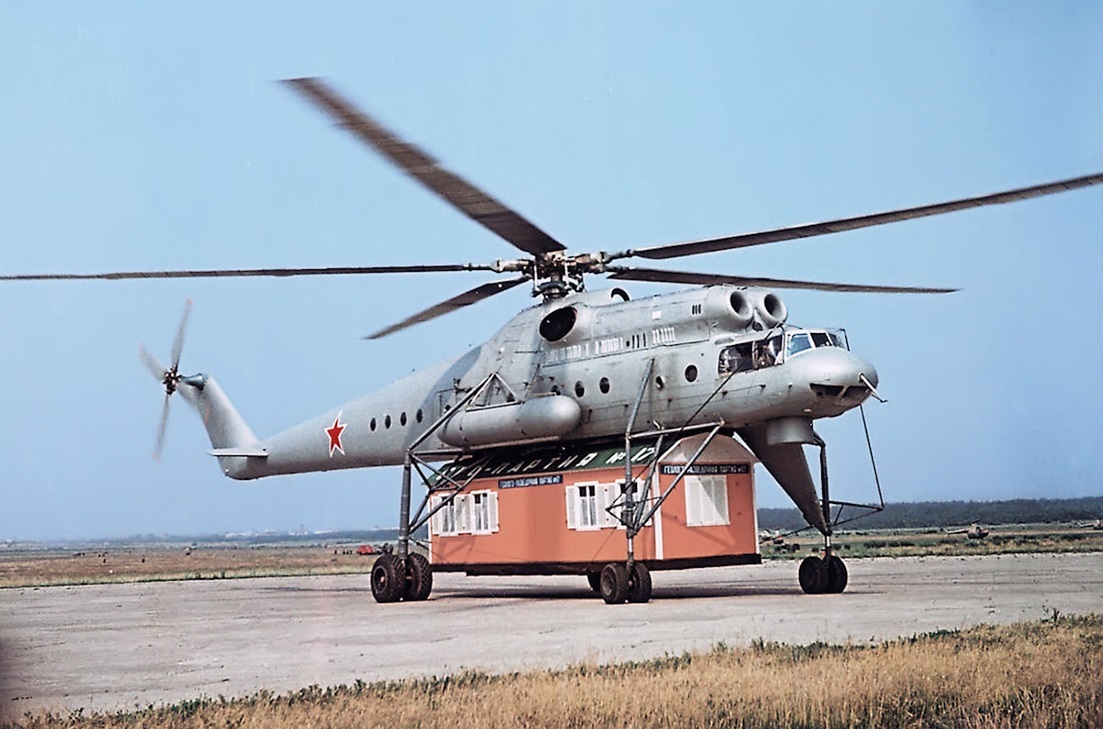 long-legged flying crane - Aviation history, Aviation, Helicopter, Flight, Military equipment, Helicopter pilots, civil Aviation, Pilot, Yandex Zen (link), The first flight, Made in USSR, the USSR, 60th, Technics, Miles, Mi-10, Flying Crane, Longpost