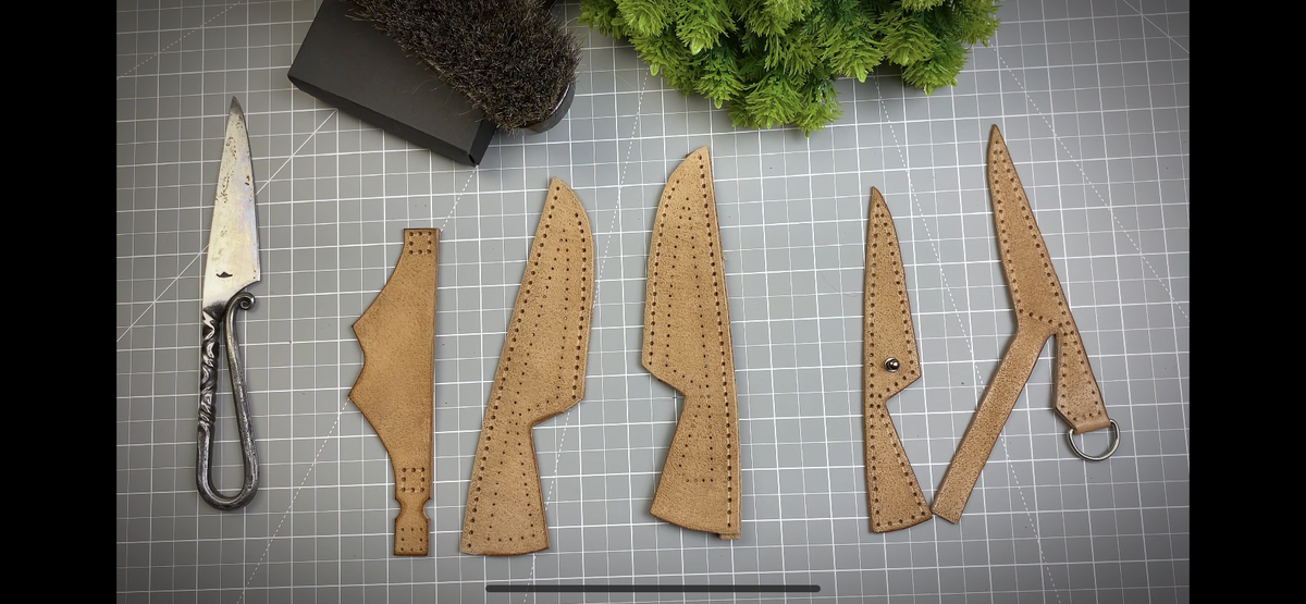 How to do it / Sheath (3 mm leather) for a Kuyabrik knife with your own hands. #sheath - My, Natural leather, Leather products, Handmade, Male, Sheath, Leather, Sewing, Knife, Workshop, Video, Youtube, Longpost, Needlework with process
