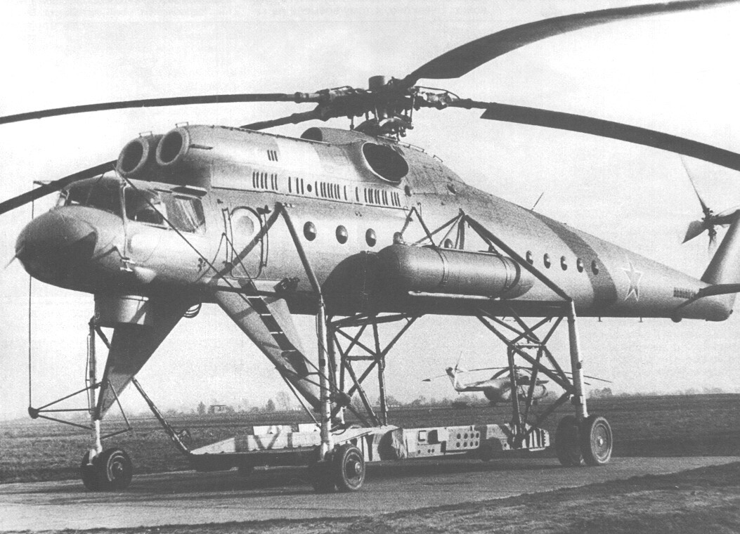 long-legged flying crane - Aviation history, Aviation, Helicopter, Flight, Military equipment, Helicopter pilots, civil Aviation, Pilot, Yandex Zen (link), The first flight, Made in USSR, the USSR, 60th, Technics, Miles, Mi-10, Flying Crane, Longpost