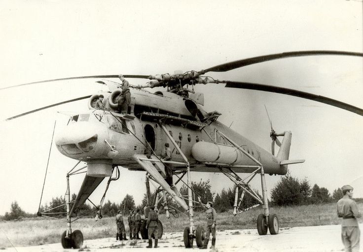 long-legged flying crane - Aviation history, Aviation, Helicopter, Flight, Military equipment, Helicopter pilots, civil Aviation, Pilot, Yandex Zen (link), The first flight, Made in USSR, the USSR, 60th, Technics, Miles, Mi-10, Flying Crane, Longpost