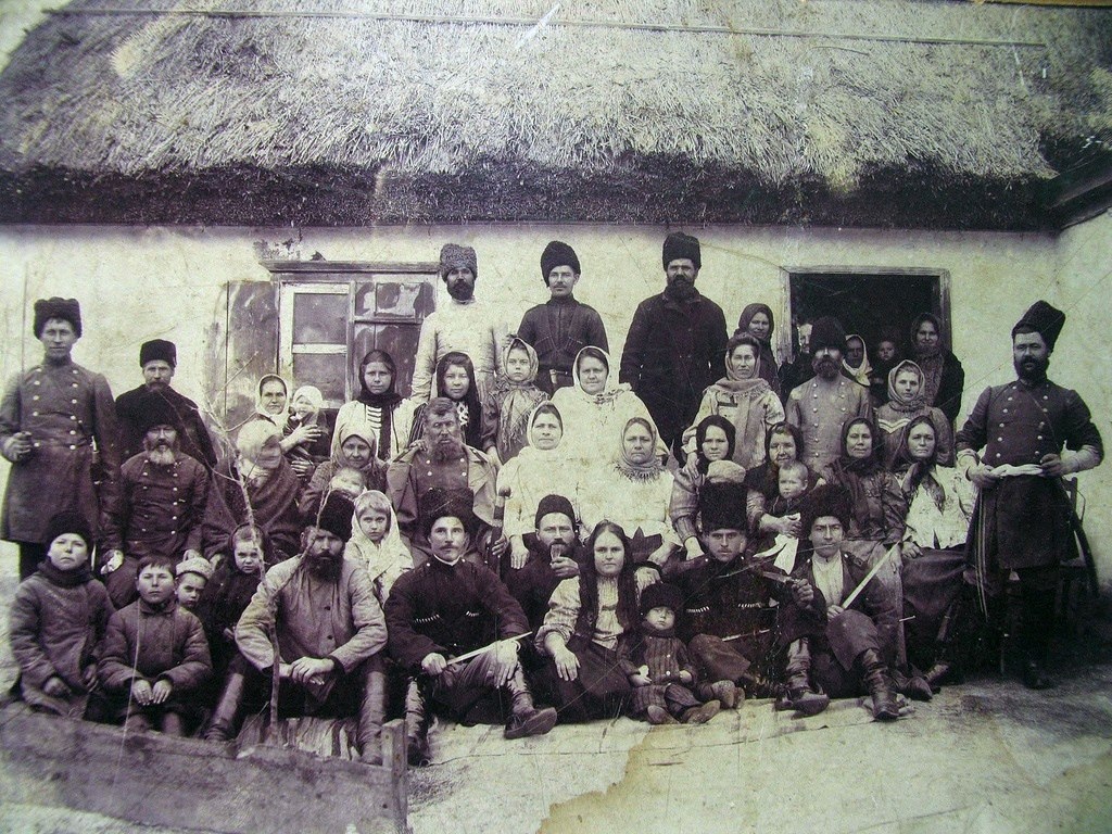 Cossacks and their families in pre-revolutionary photos - The photo, Historical photo, Cossacks, Longpost