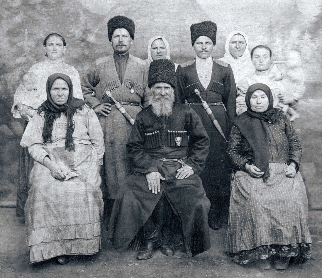 Cossacks and their families in pre-revolutionary photos - The photo, Historical photo, Cossacks, Longpost