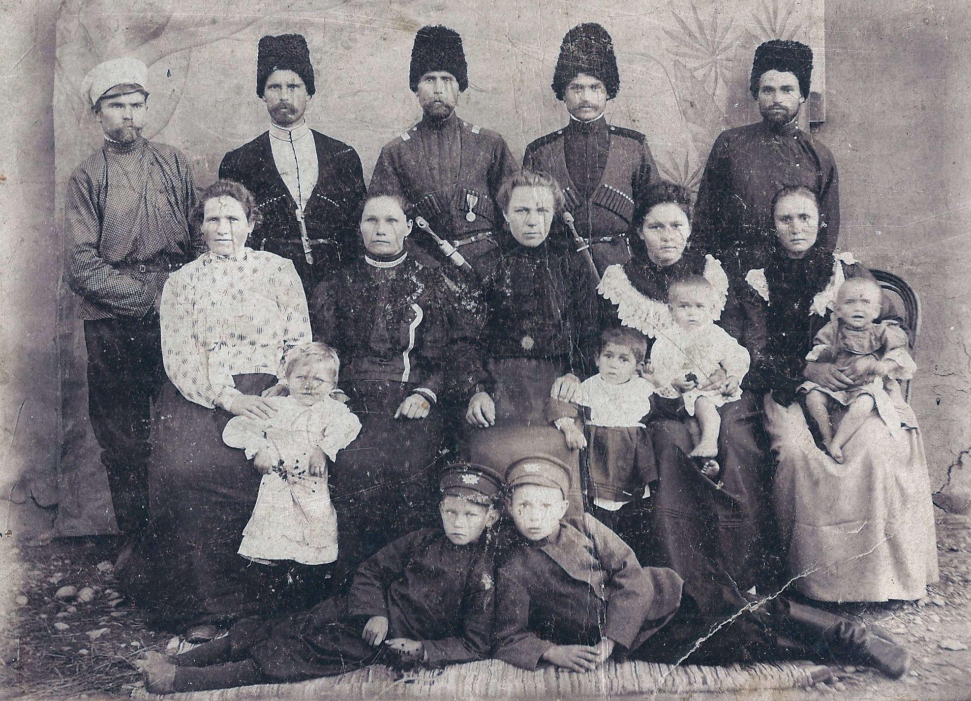 Cossacks and their families in pre-revolutionary photos - The photo, Historical photo, Cossacks, Longpost