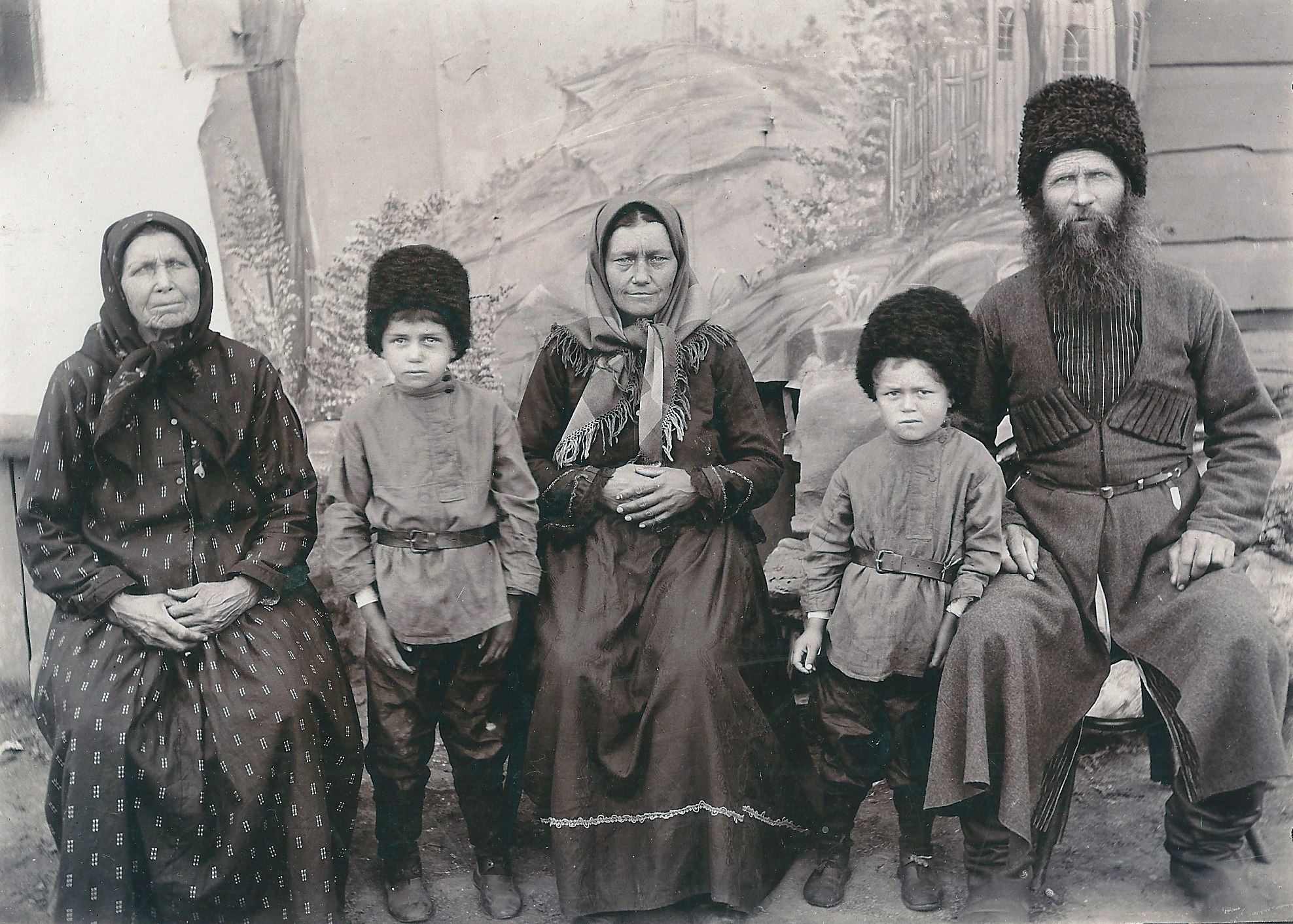 Cossacks and their families in pre-revolutionary photos - The photo, Historical photo, Cossacks, Longpost