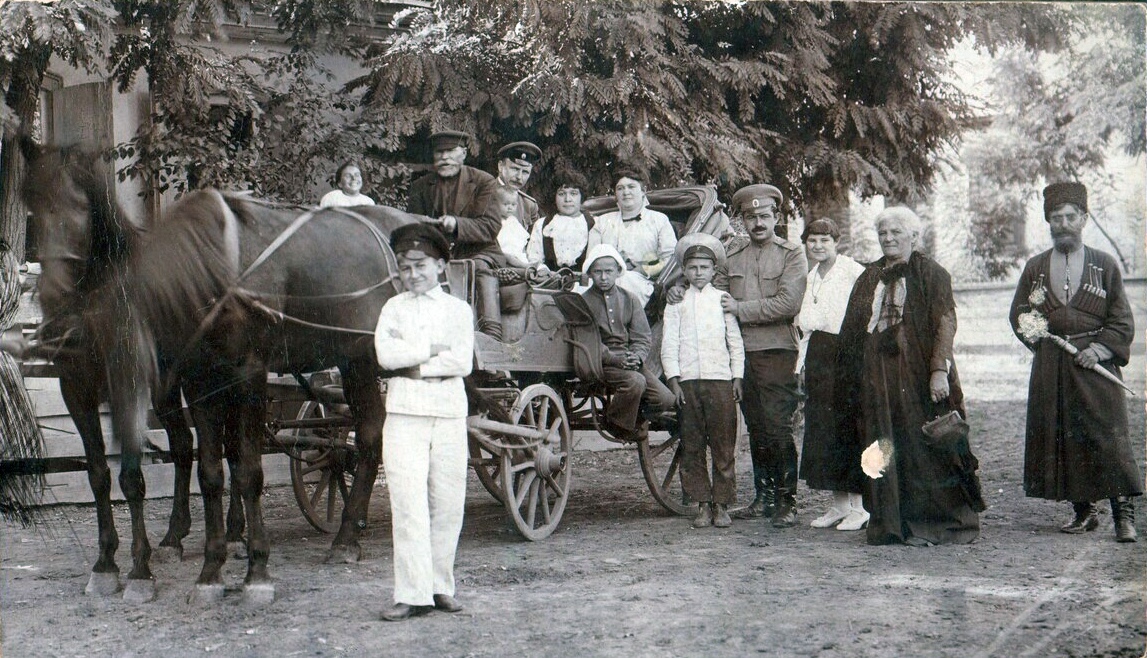 Cossacks and their families in pre-revolutionary photos - The photo, Historical photo, Cossacks, Longpost