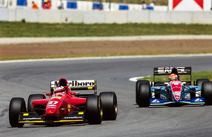 Spain '94. Hill won and Williams breathed a sigh of relief after Senna's death. Schumacher in 5th gear on the podium - My, Race, Автоспорт, Formula 1, Competitions, Speed, Michael Schumacher, Ayrton Senna, Williams racing, Car history, Life stories, 90th, The Grand Prix, Ferrari, David Coulthard, Extreme, Longpost