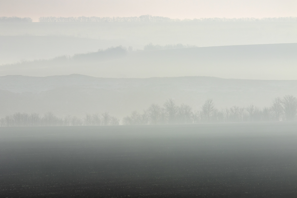 Misty Horizons - My, Steppe, Fog, Rostov region, The photo