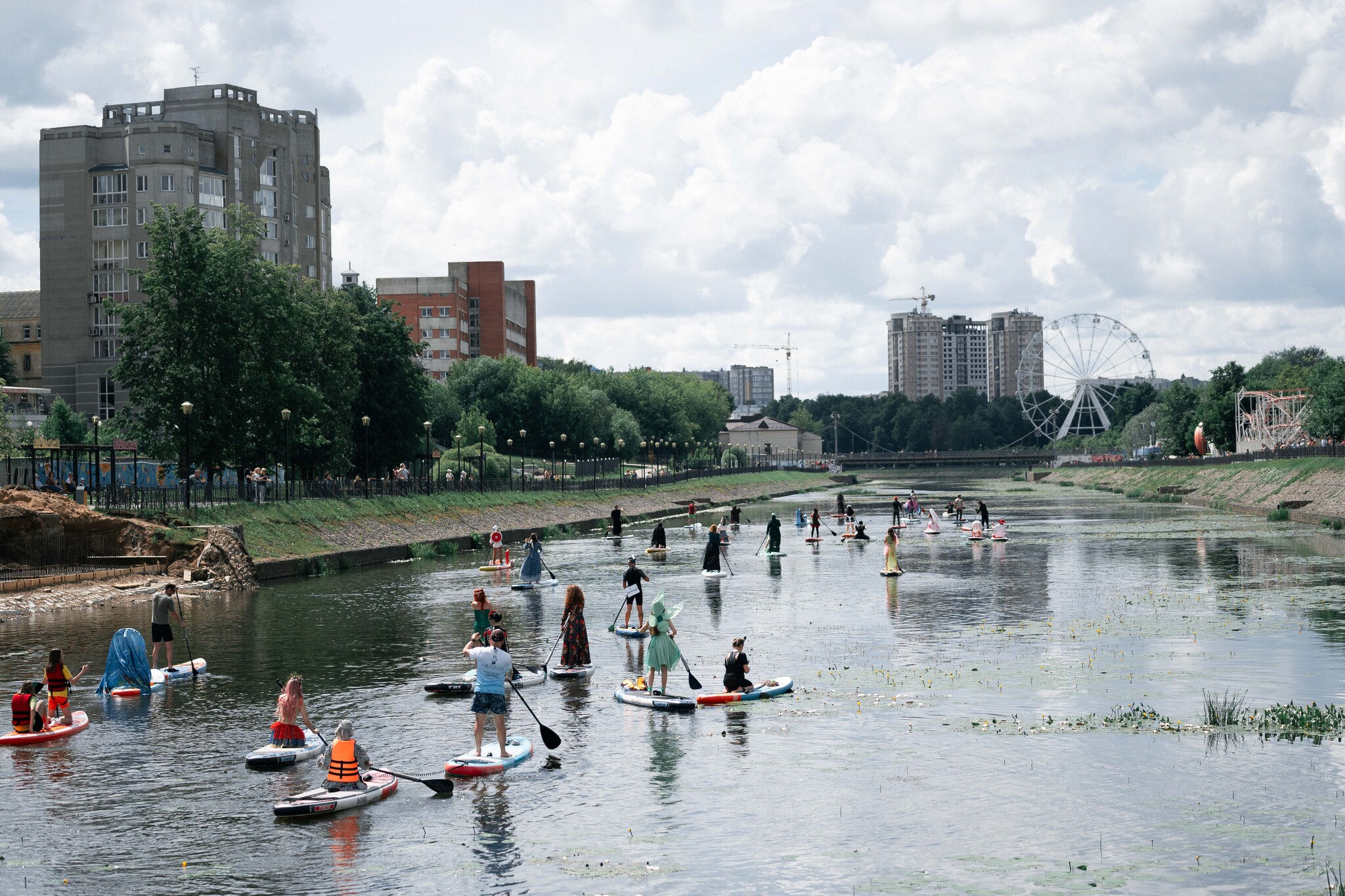 Third annual SUP carnival in Ivanovo - My, Sports girls, Sport, Paddleboard, SUPsurfing, Ivanovo, Ivanovo region, sights, Carnival, Longpost, Cosplay, Costume, The photo