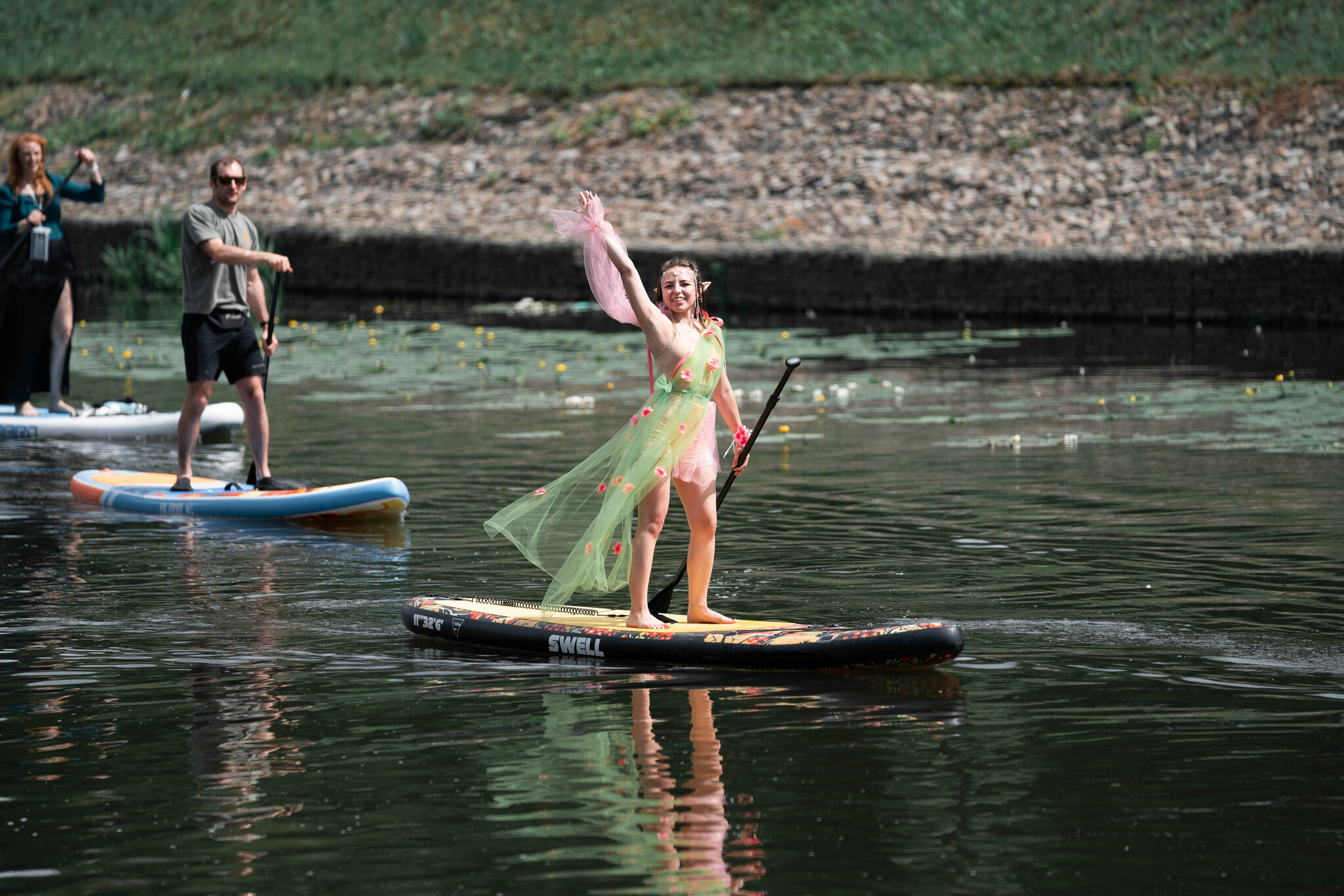 Third annual SUP carnival in Ivanovo - My, Sports girls, Sport, Paddleboard, SUPsurfing, Ivanovo, Ivanovo region, sights, Carnival, Longpost, Cosplay, Costume, The photo