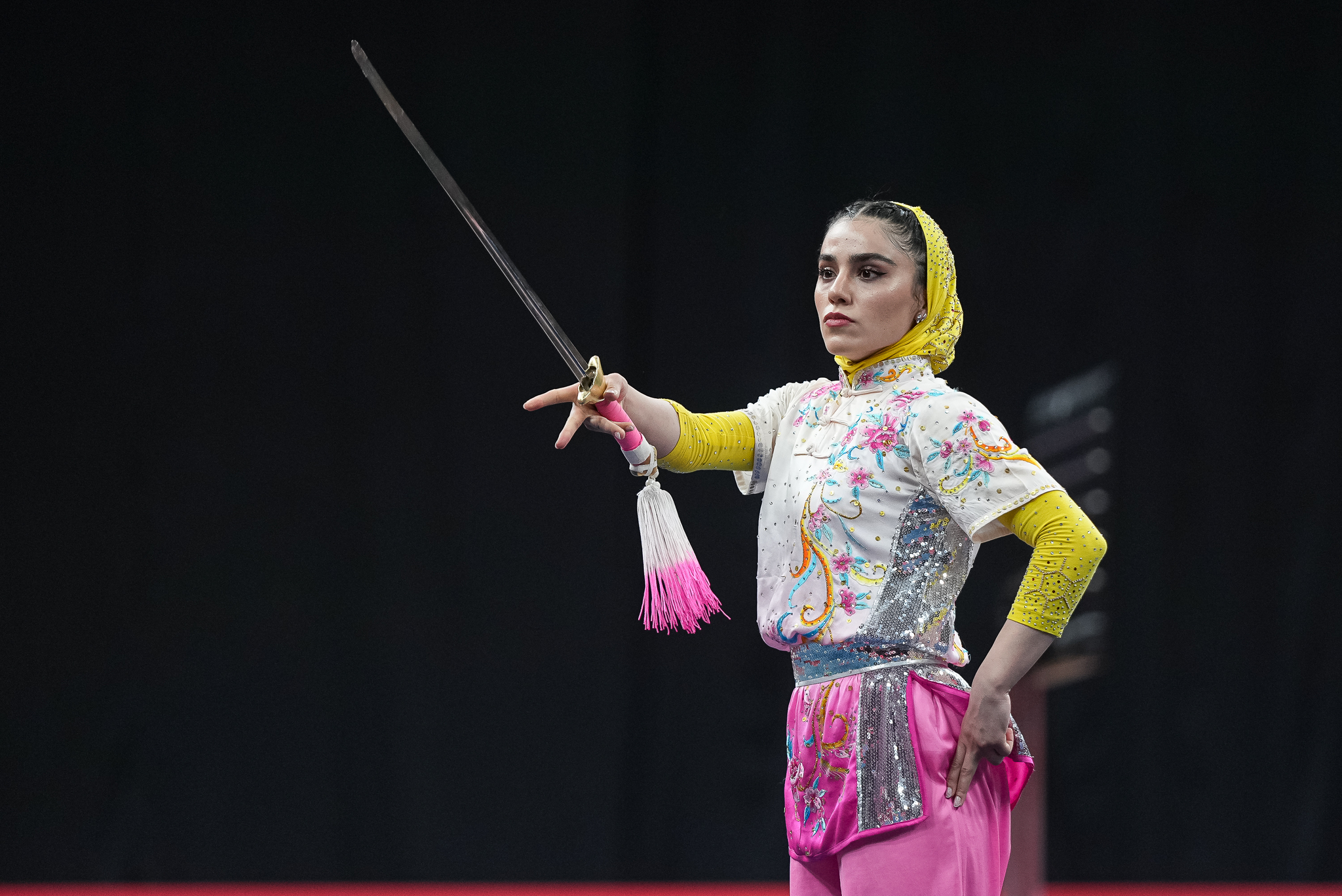 Usha has been the most impressed so far! BRICS Games Kazan 2024 - My, Wushu, Girls, Sport, Kazan, The photo, Vertical video, Brix, Video, Longpost