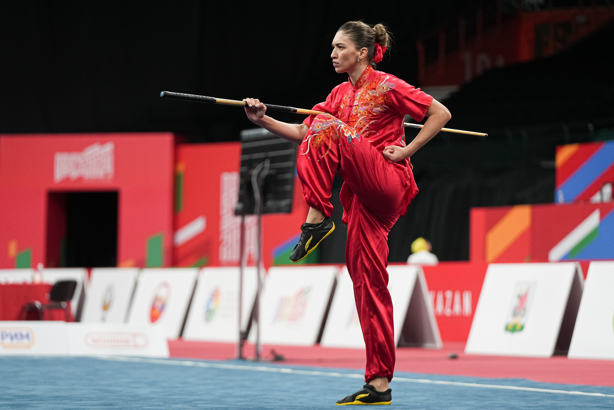 Usha has been the most impressed so far! BRICS Games Kazan 2024 - My, Wushu, Girls, Sport, Kazan, The photo, Vertical video, Brix, Video, Longpost