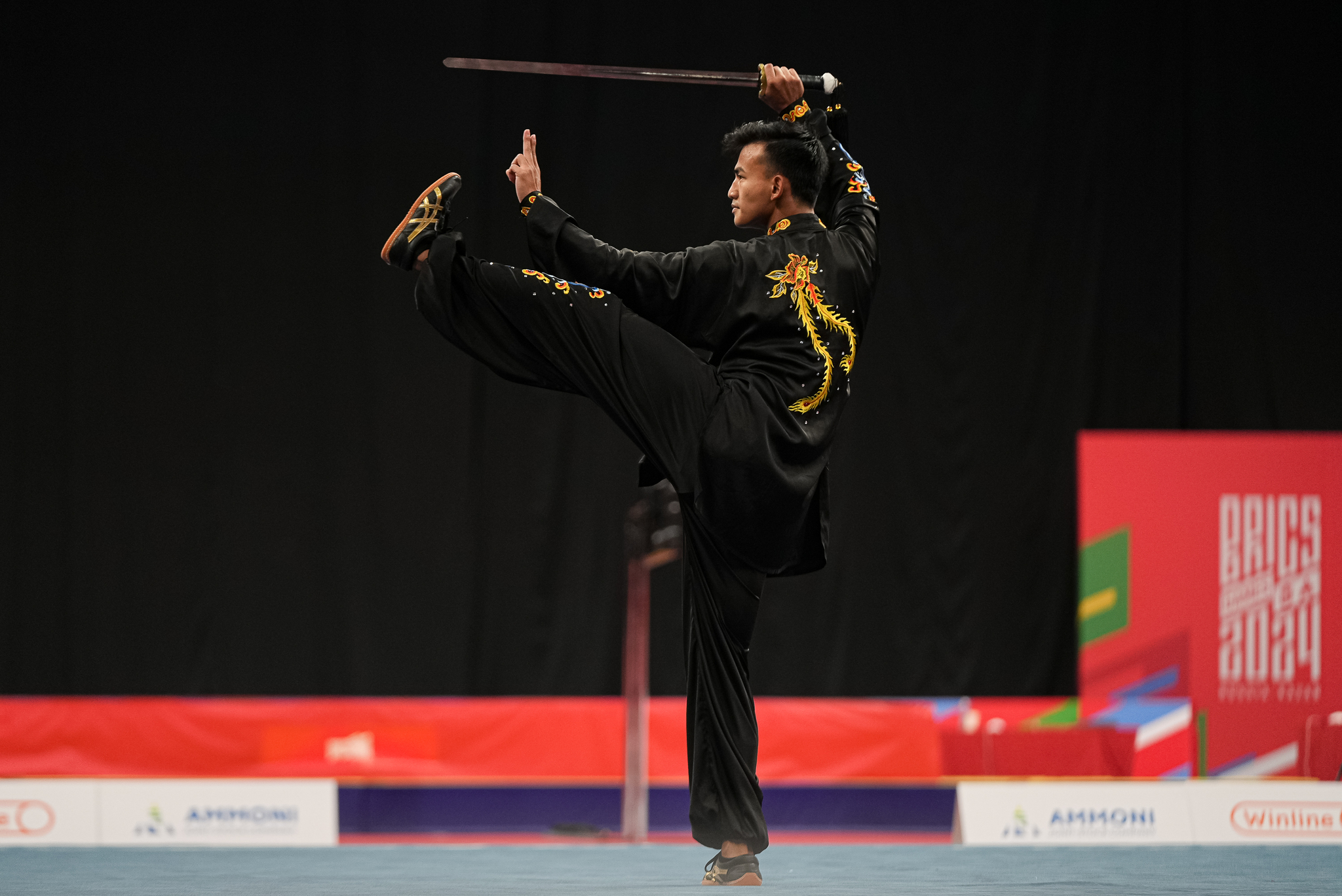 Usha has been the most impressed so far! BRICS Games Kazan 2024 - My, Wushu, Girls, Sport, Kazan, The photo, Vertical video, Brix, Video, Longpost