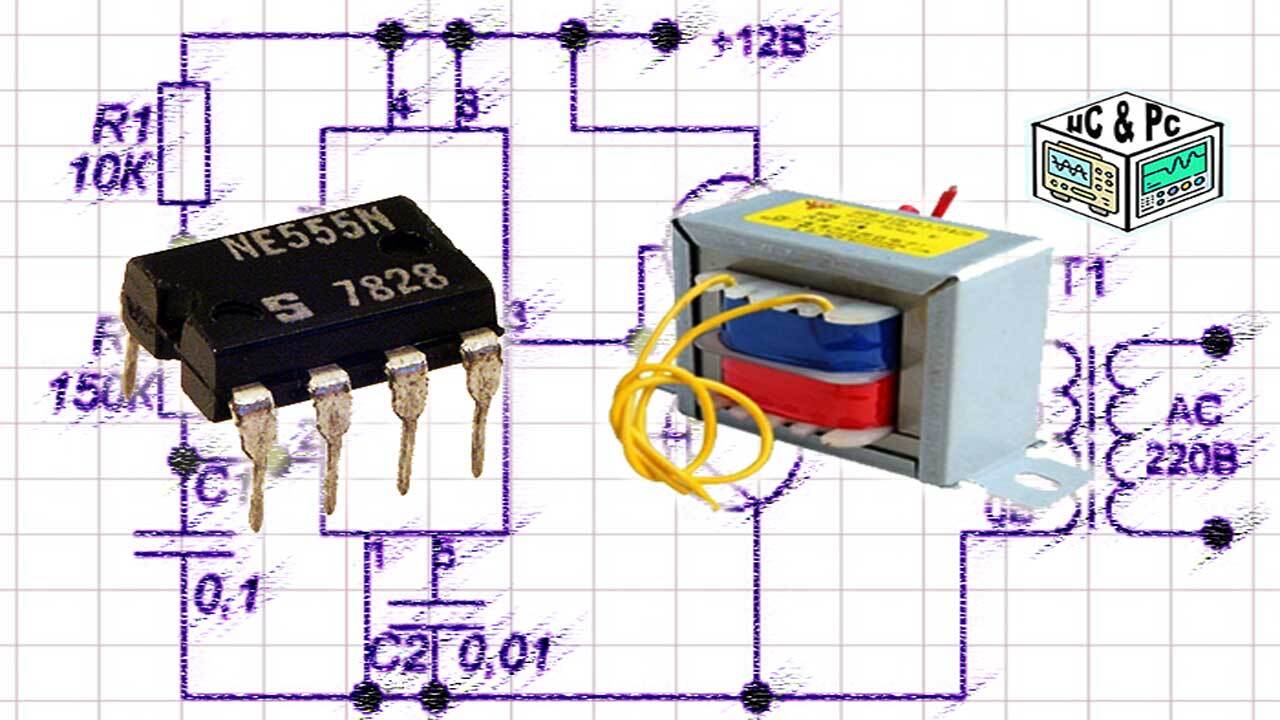 Повышающий ИНВЕРТОР на NE555 с 12 на 220 Вольт — Синус | Пикабу