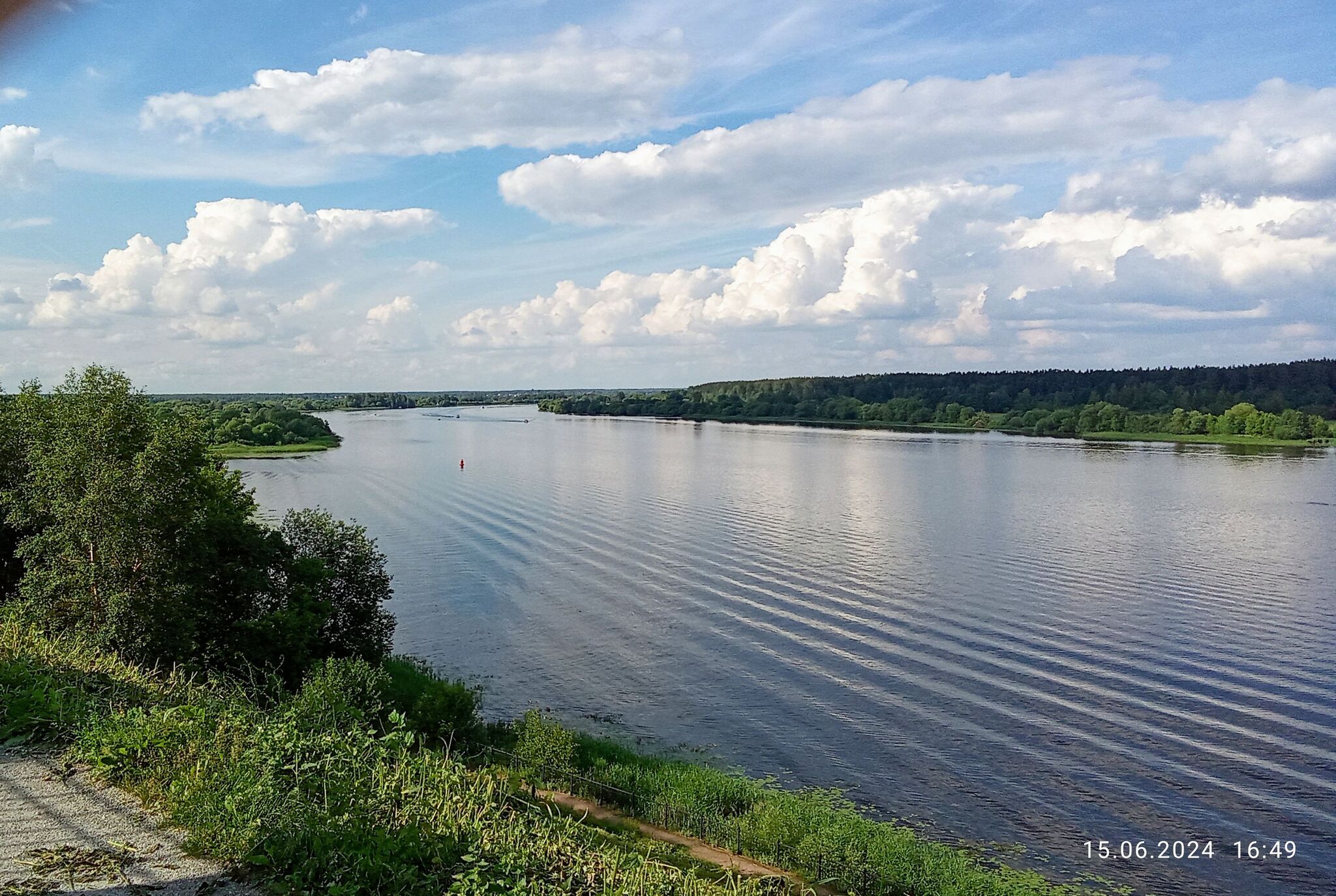 Река Волга. Село Городня, Тверская обл - Моё, Мобильная фотография, Тверская область