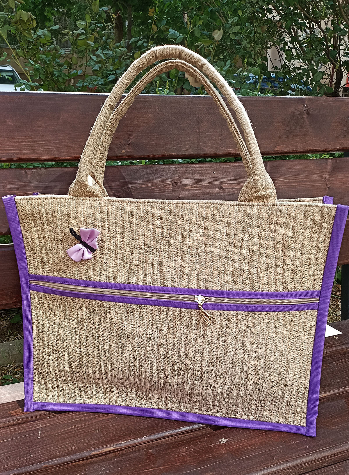 Bag Lavender - My, Lady's bag, Handmade, Embroidery with ribbons, Longpost, Needlework without process