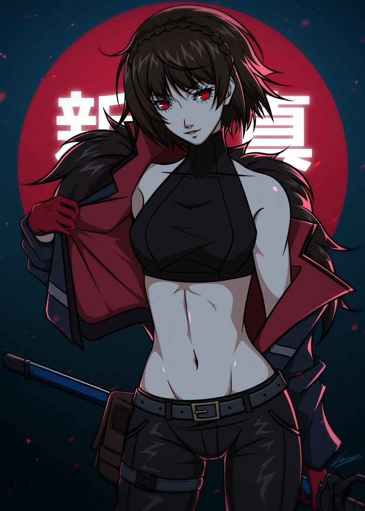 Макото - Anime Art, Аниме, Игры, Persona, Persona 5, Niijima Makoto